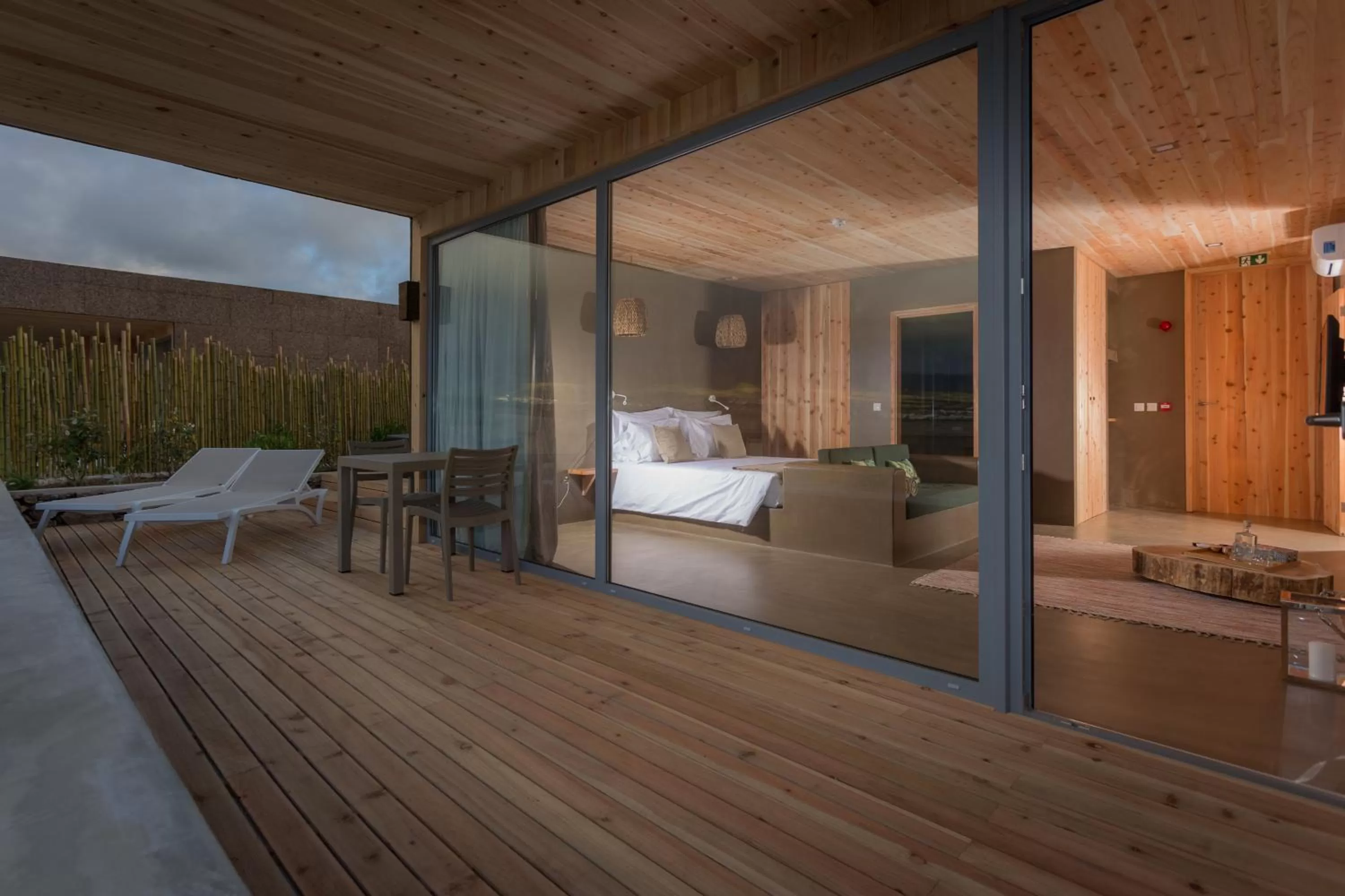 Balcony/Terrace, Bed in Santa Barbara Eco-Beach Resort