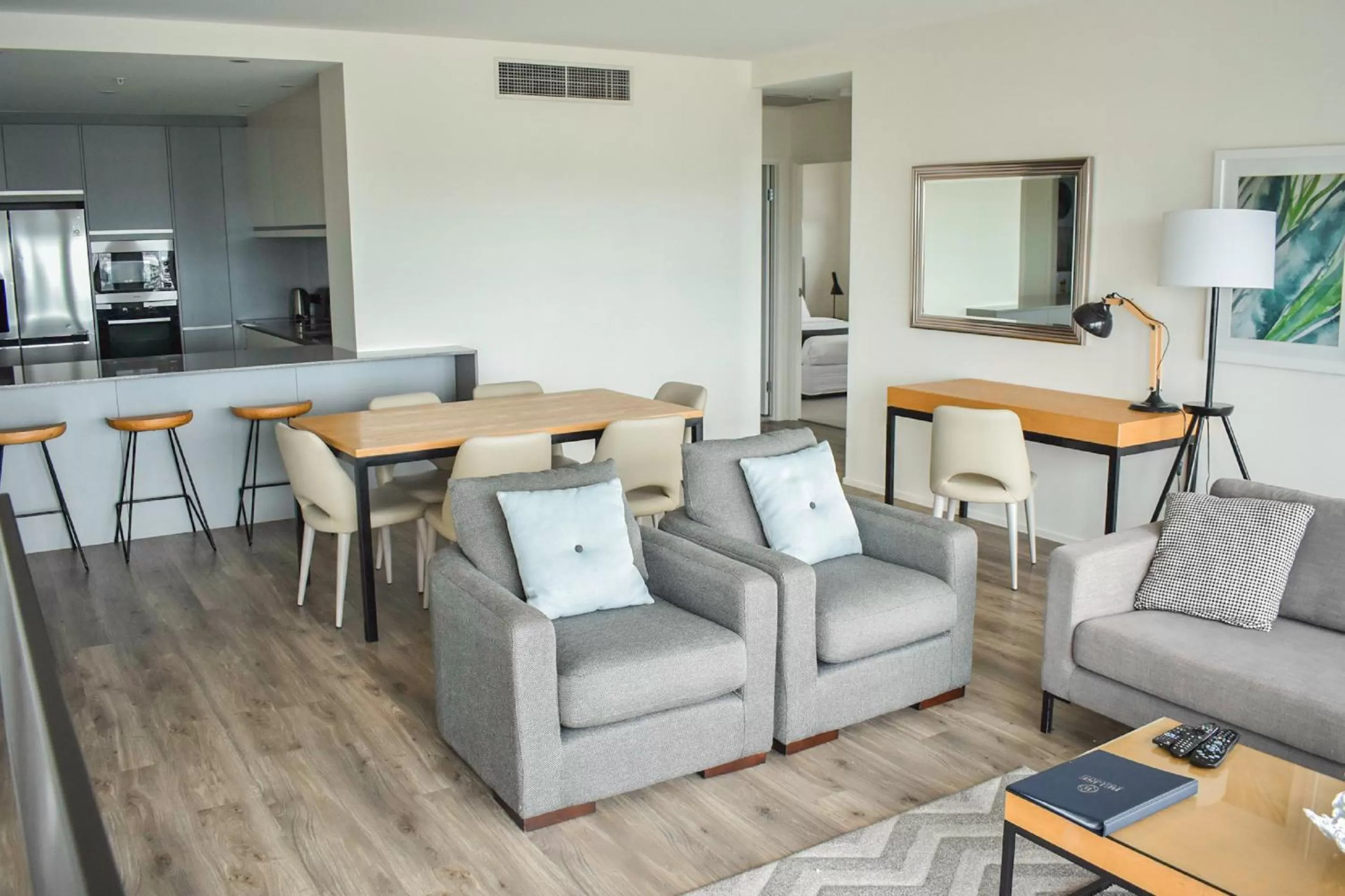 Kitchen or kitchenette in Belise Apartments