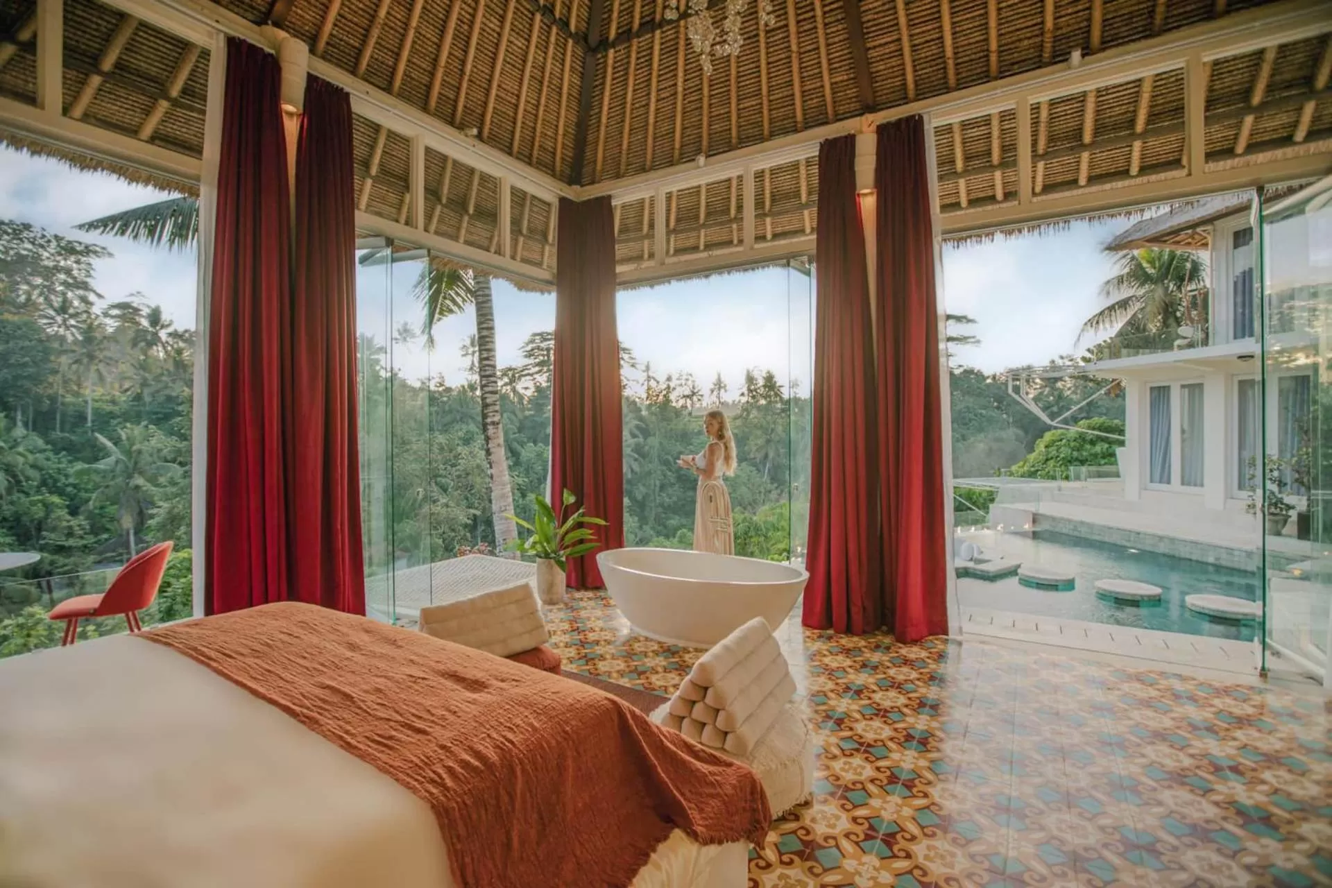Bed in Villa Cella Bella Ubud
