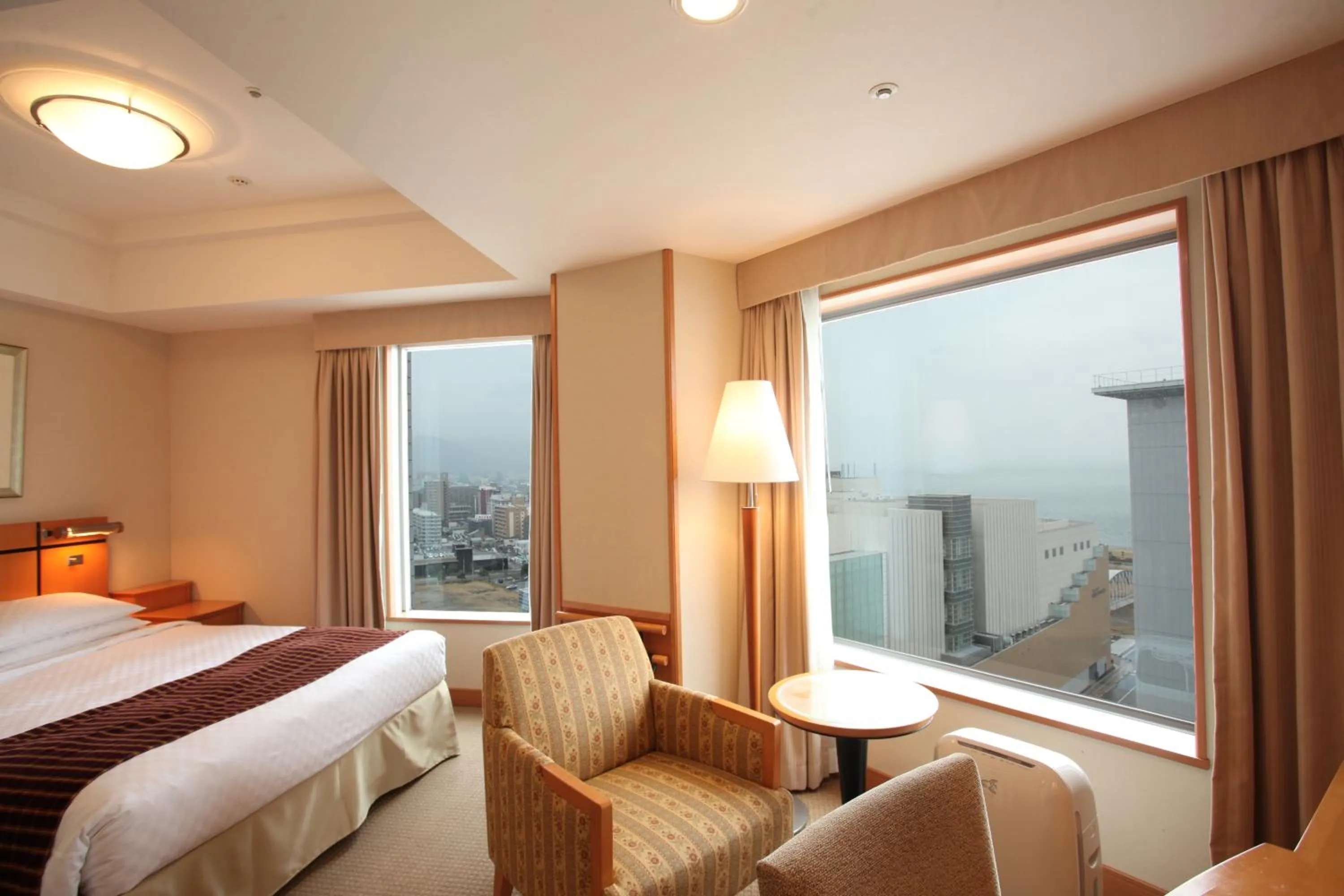 Photo of the whole room, Bed in JR Hotel Clement Takamatsu