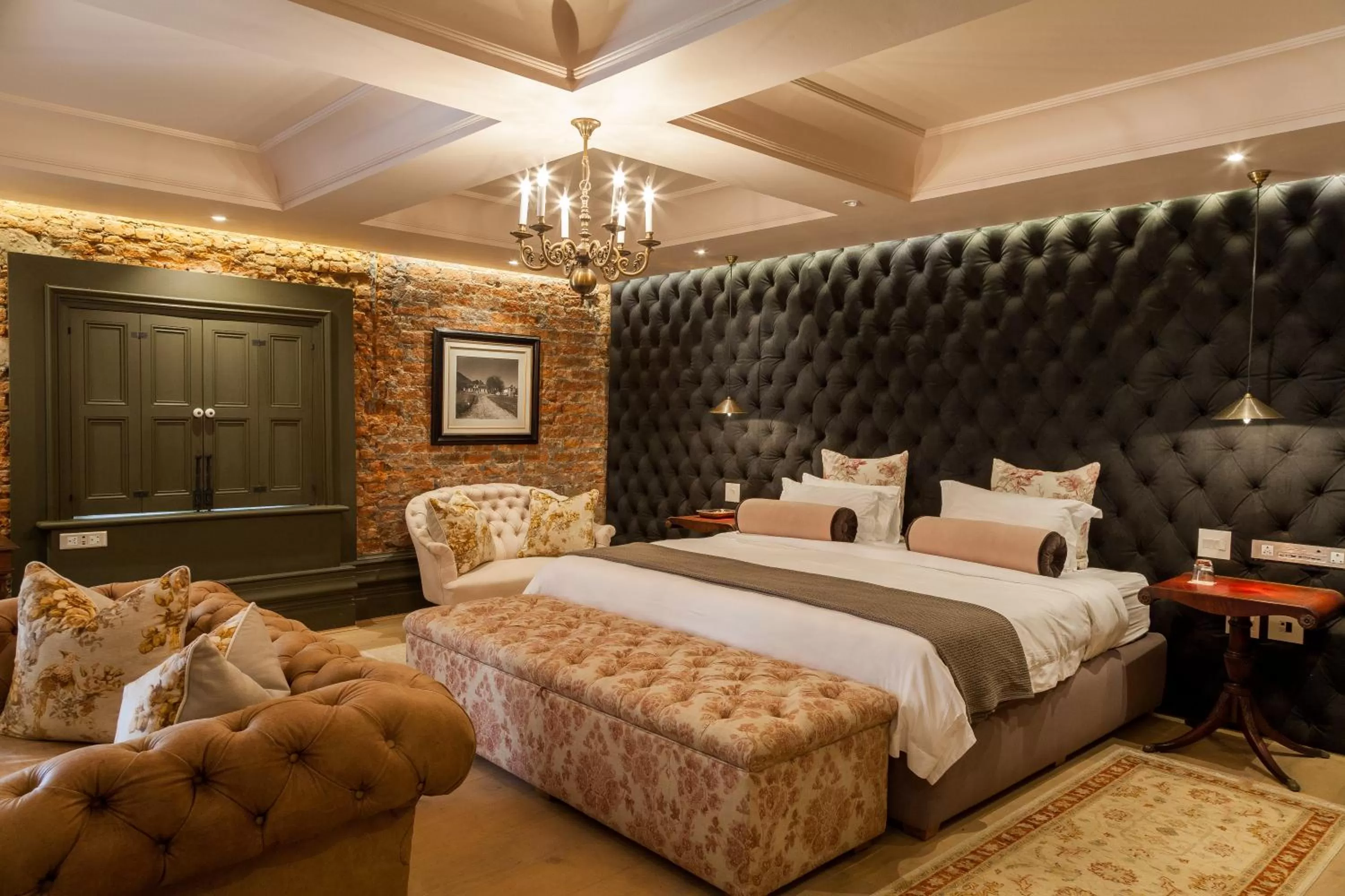 Bed in Lanzerac Hotel & Spa