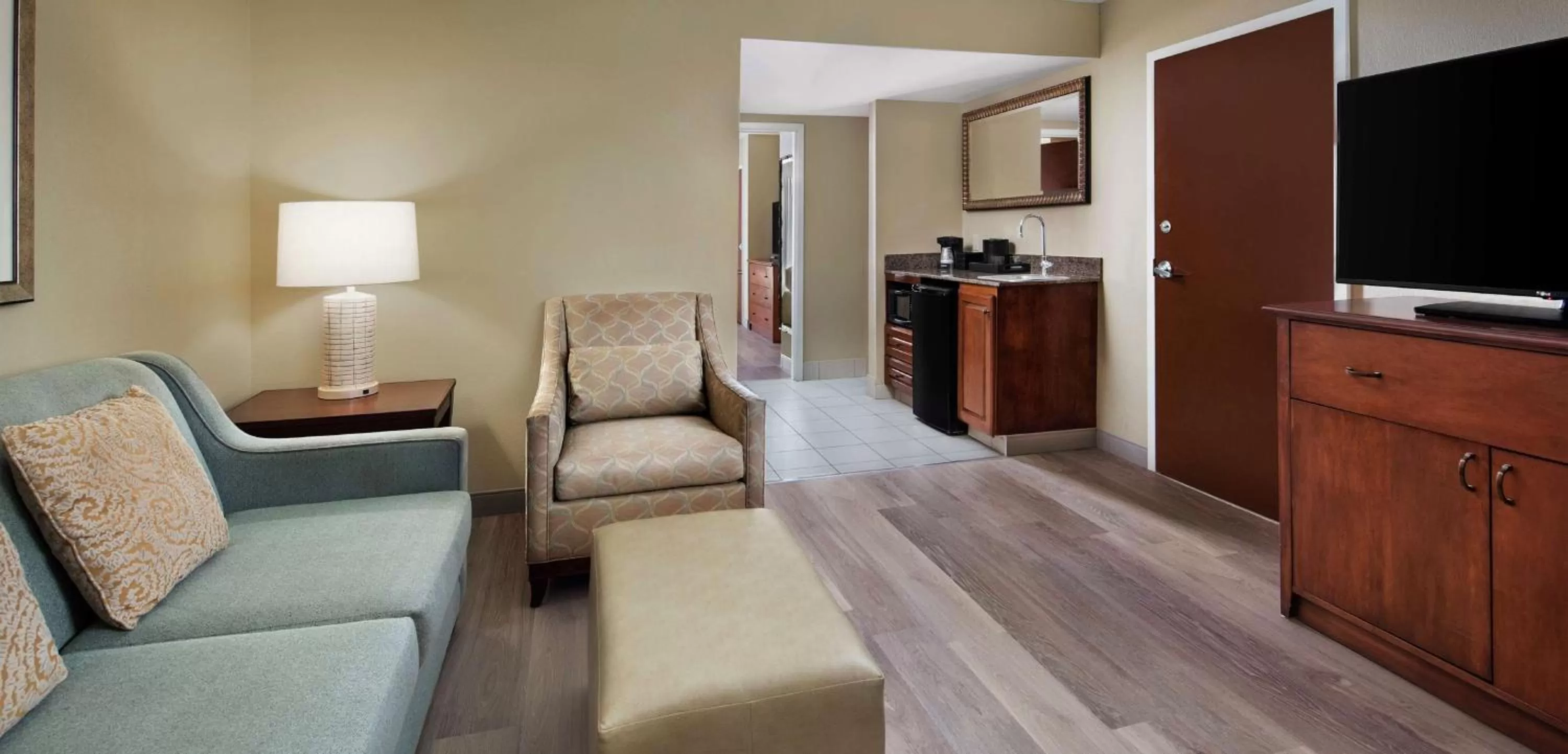 King Suite with Roll-In Shower - Mobility/Hearing Accessible - Non-Smoking in Embassy Suites by Hilton Destin Miramar Beach