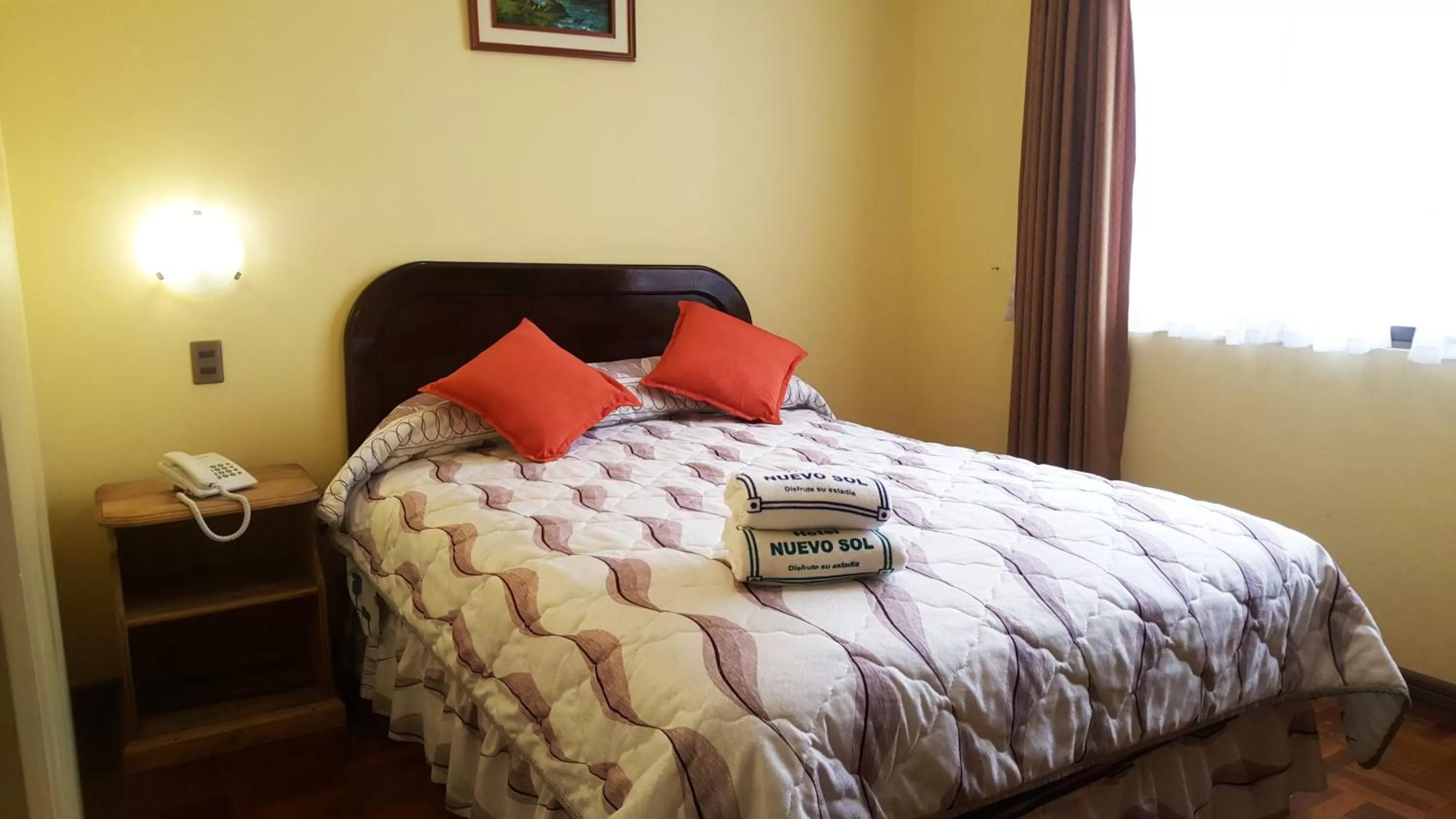 Decorative detail, Bed in Hotel Nuevo Sol