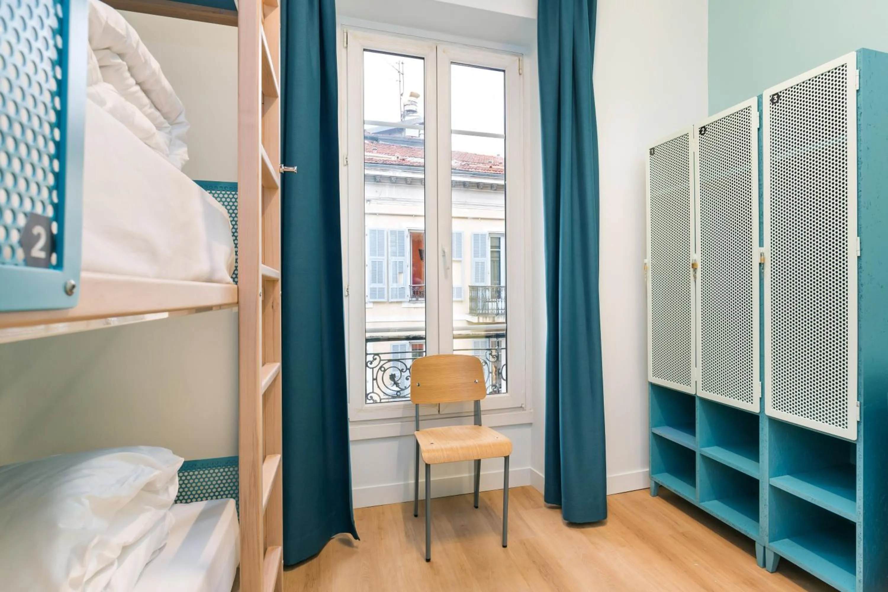 Bedroom, Bunk Bed in Hôtel Ozz by Happyculture