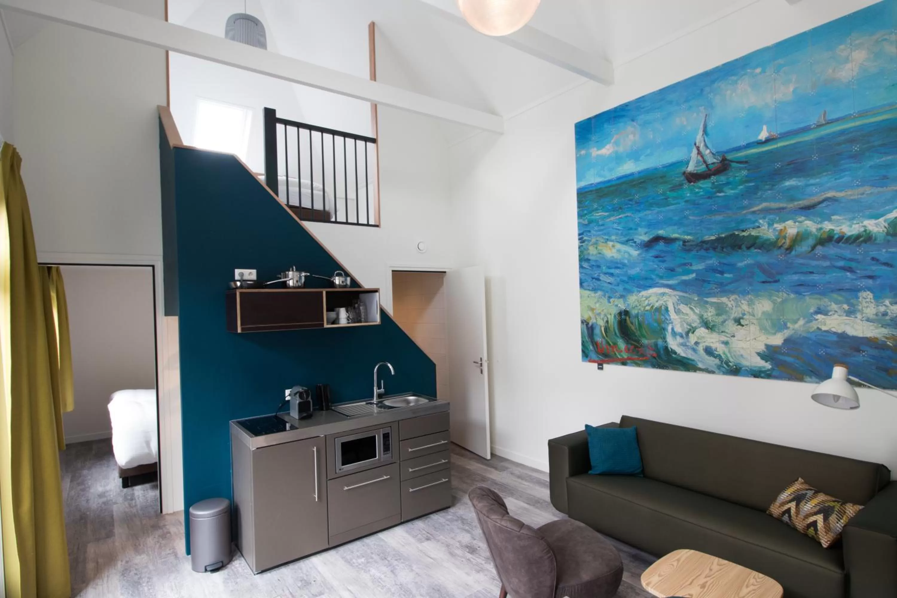 Kitchen or kitchenette in Hotel Loskade 45