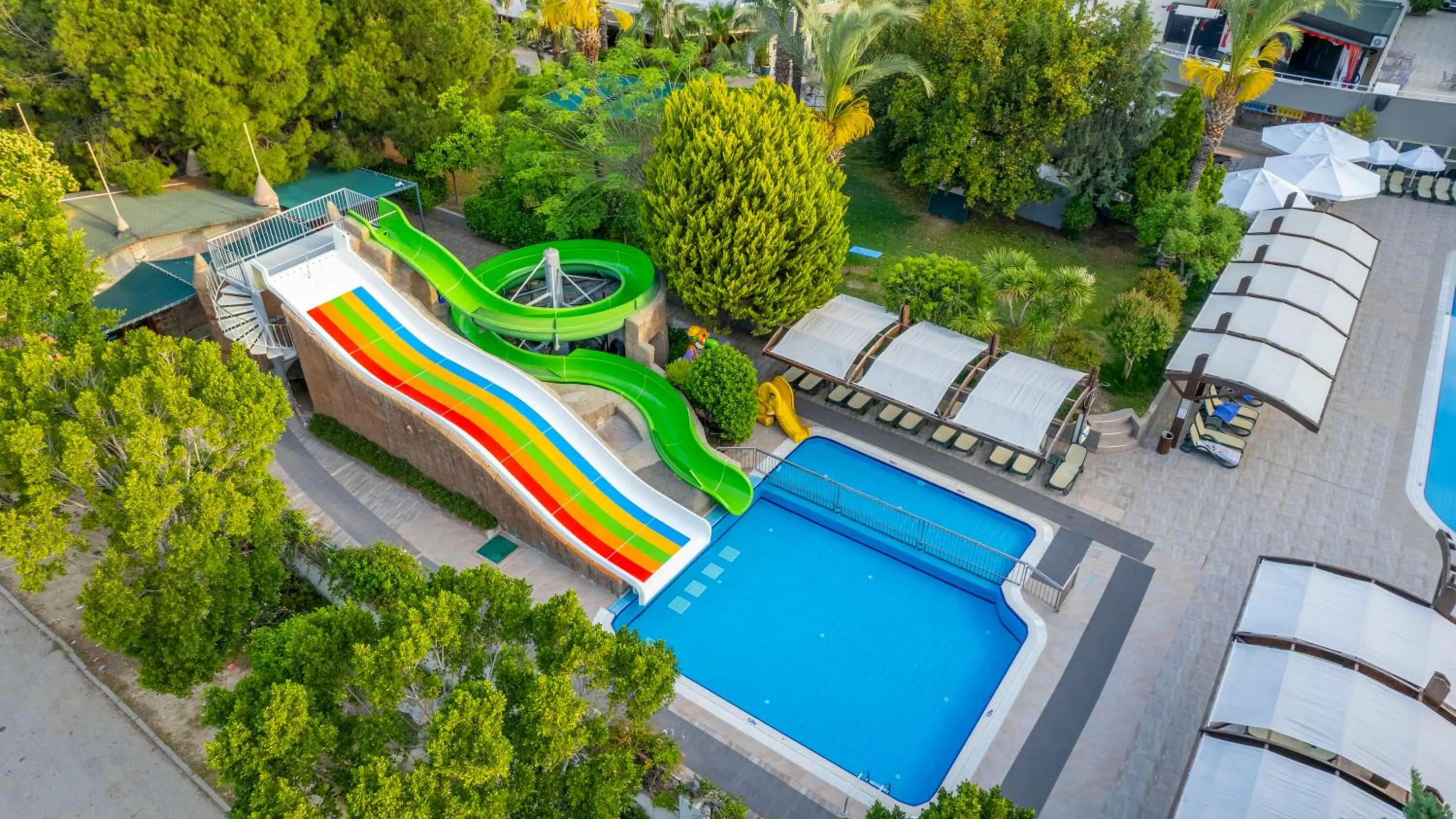 Pool view in Side Breeze Hotel