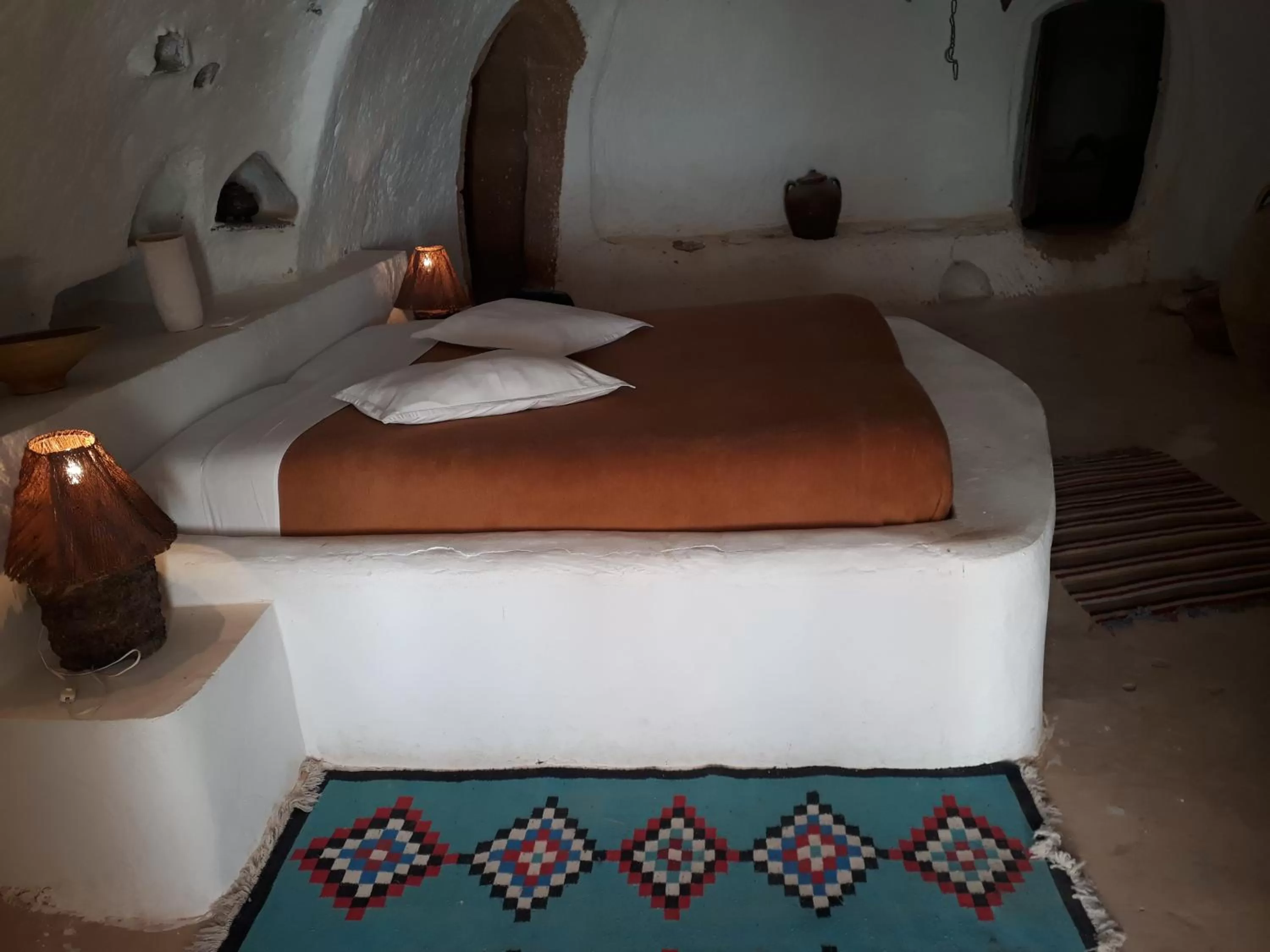 Bed in Au Trait d'Union Tijma Matmata