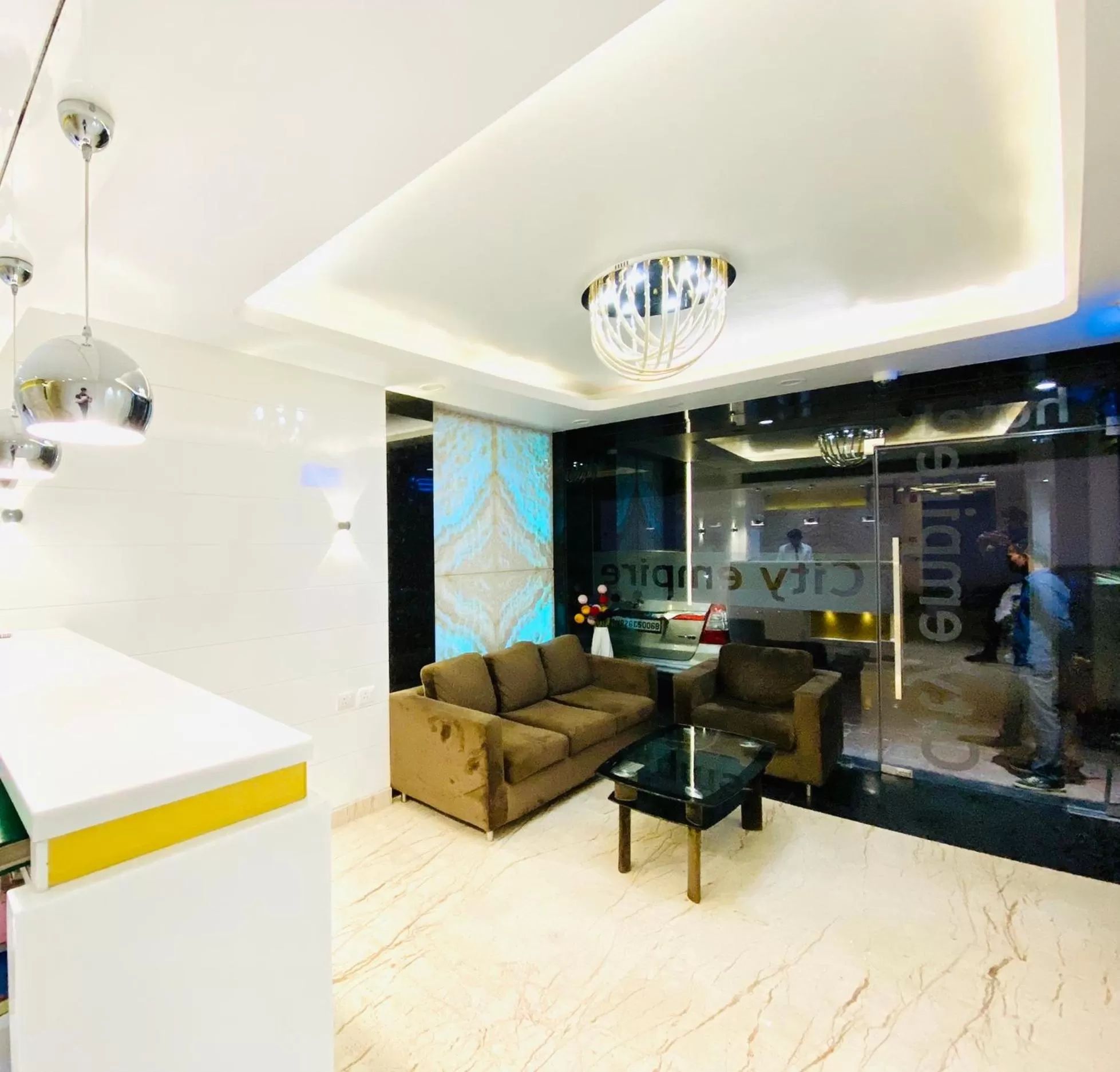 Lobby or reception in City Empire - New Delhi Railway Station, Near Connaught Place