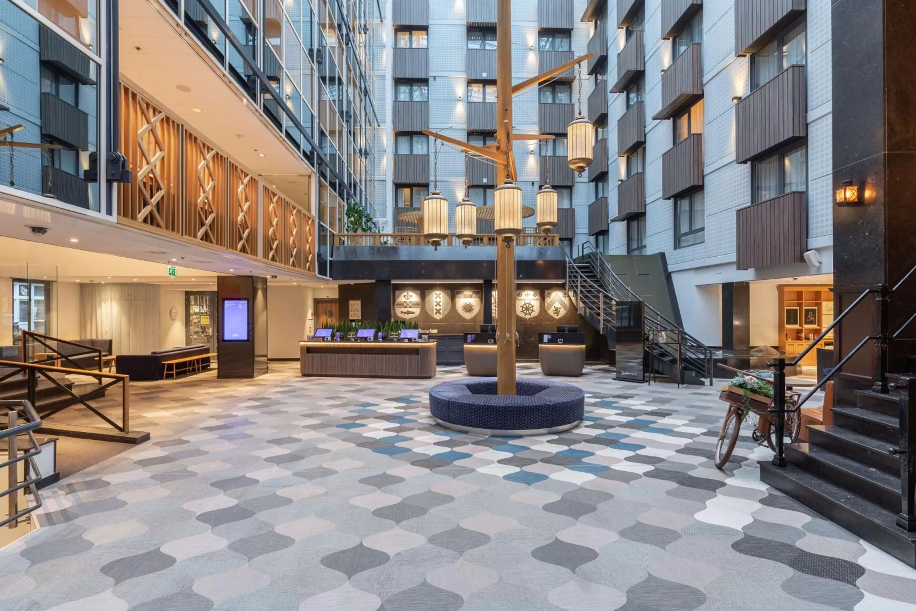 Lobby or reception in Radisson Blu Hotel, Amsterdam City Center