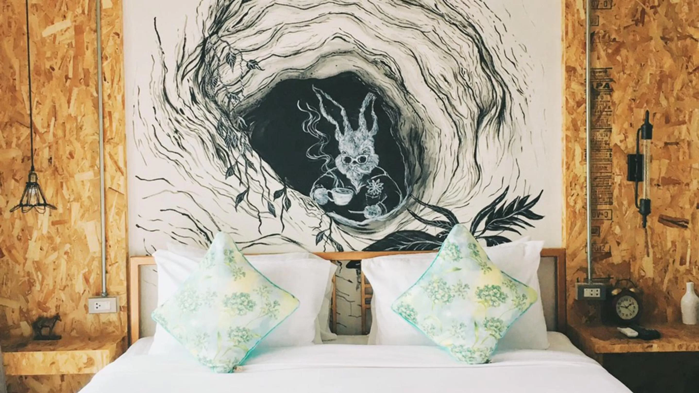 Decorative detail, Bed in Indiego Space