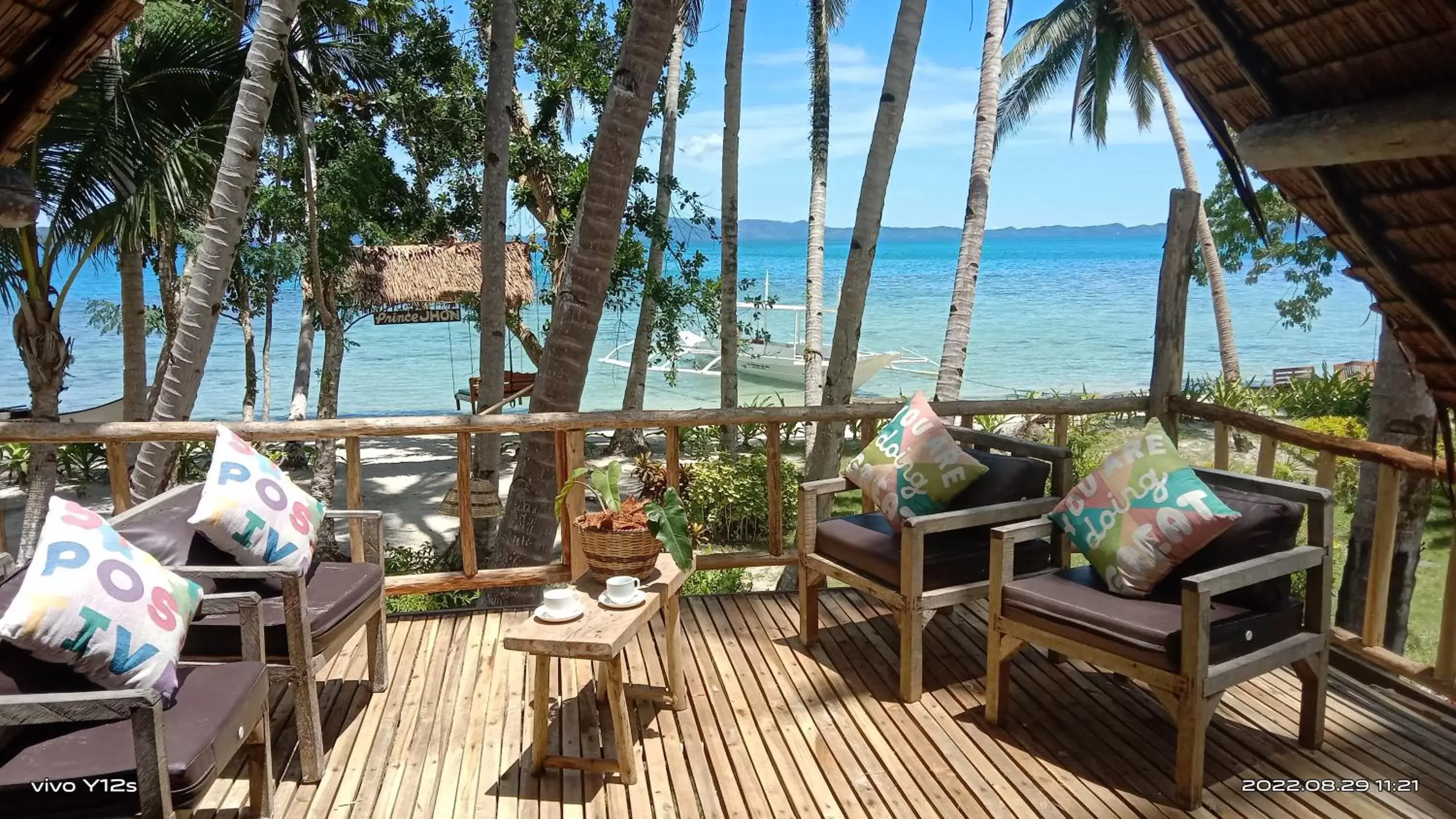 Quadruple Room with Sea View in Prince John Beachfront Eco Bungalows and Restaurant Quadruple Room with Sea View in Prince John Beachfront Eco Bungalows and Restaurant