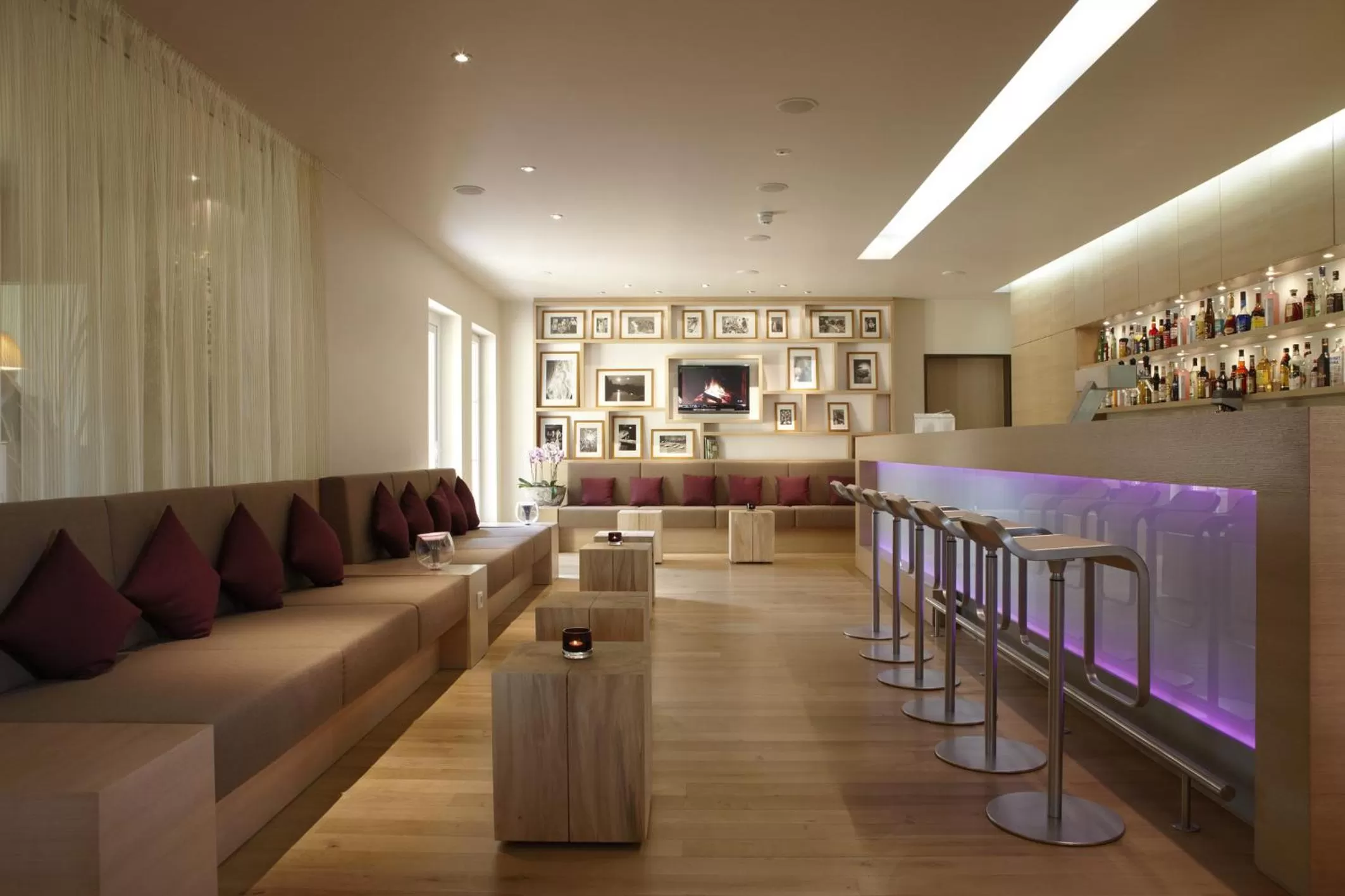 Lounge or bar in Logis Hôtel Kur- und Wellnesshaus Spree Balance