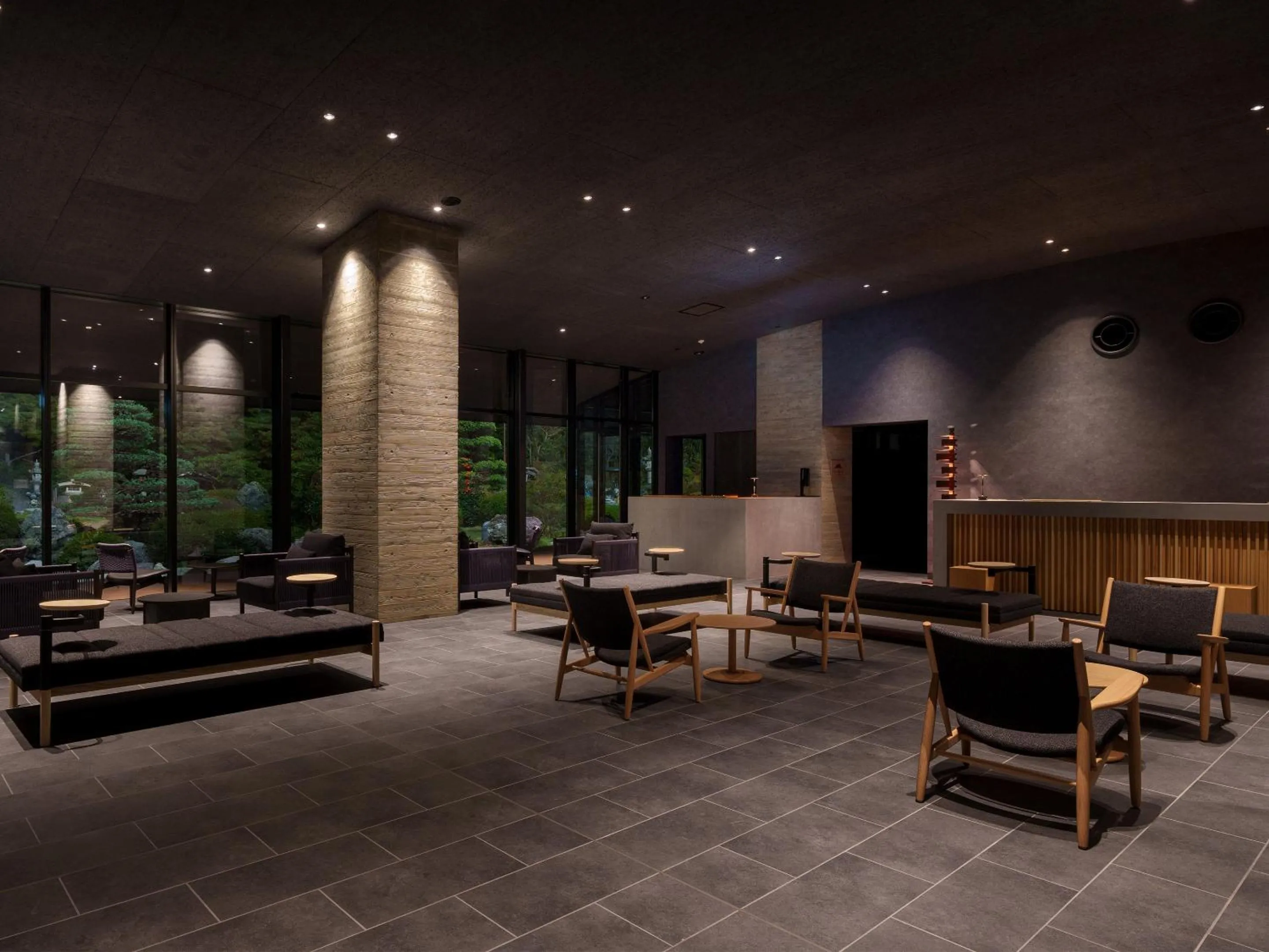 Lobby or reception in Unzen Miyazaki Ryokan