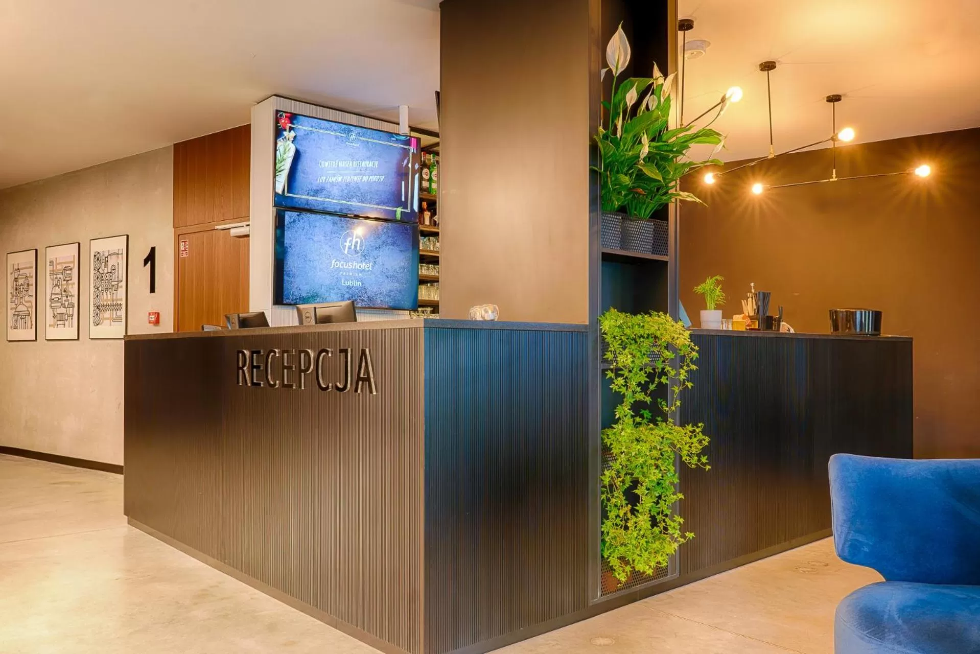 Lobby or reception in Focus Hotel Premium Lublin