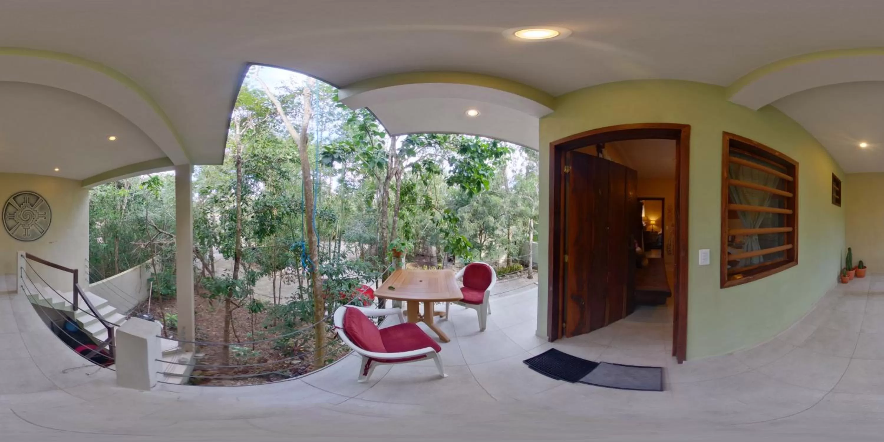 Patio in Hokhmah Heart Hotel