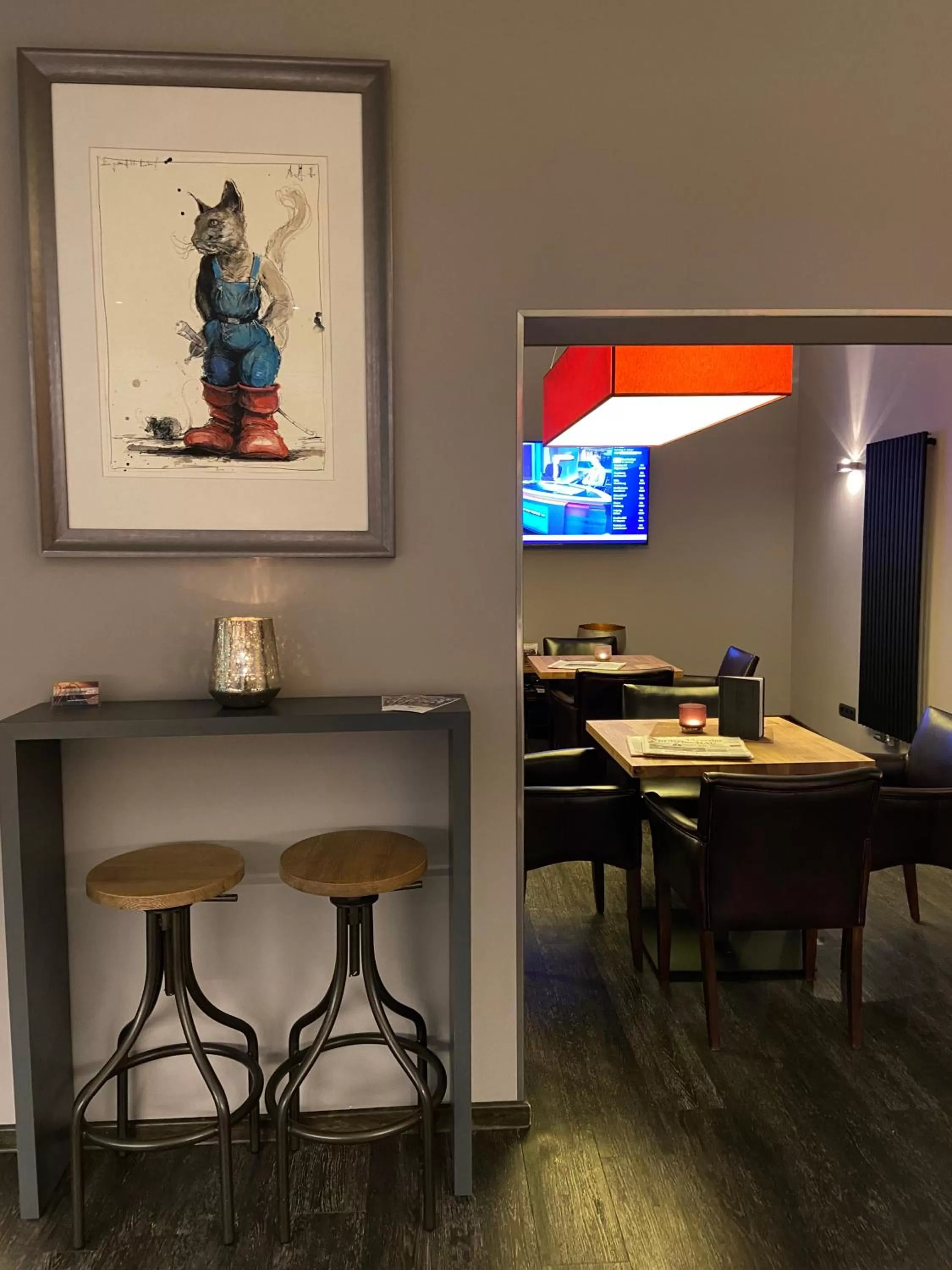 Communal lounge/ TV room in Hotel Alte Redaktion