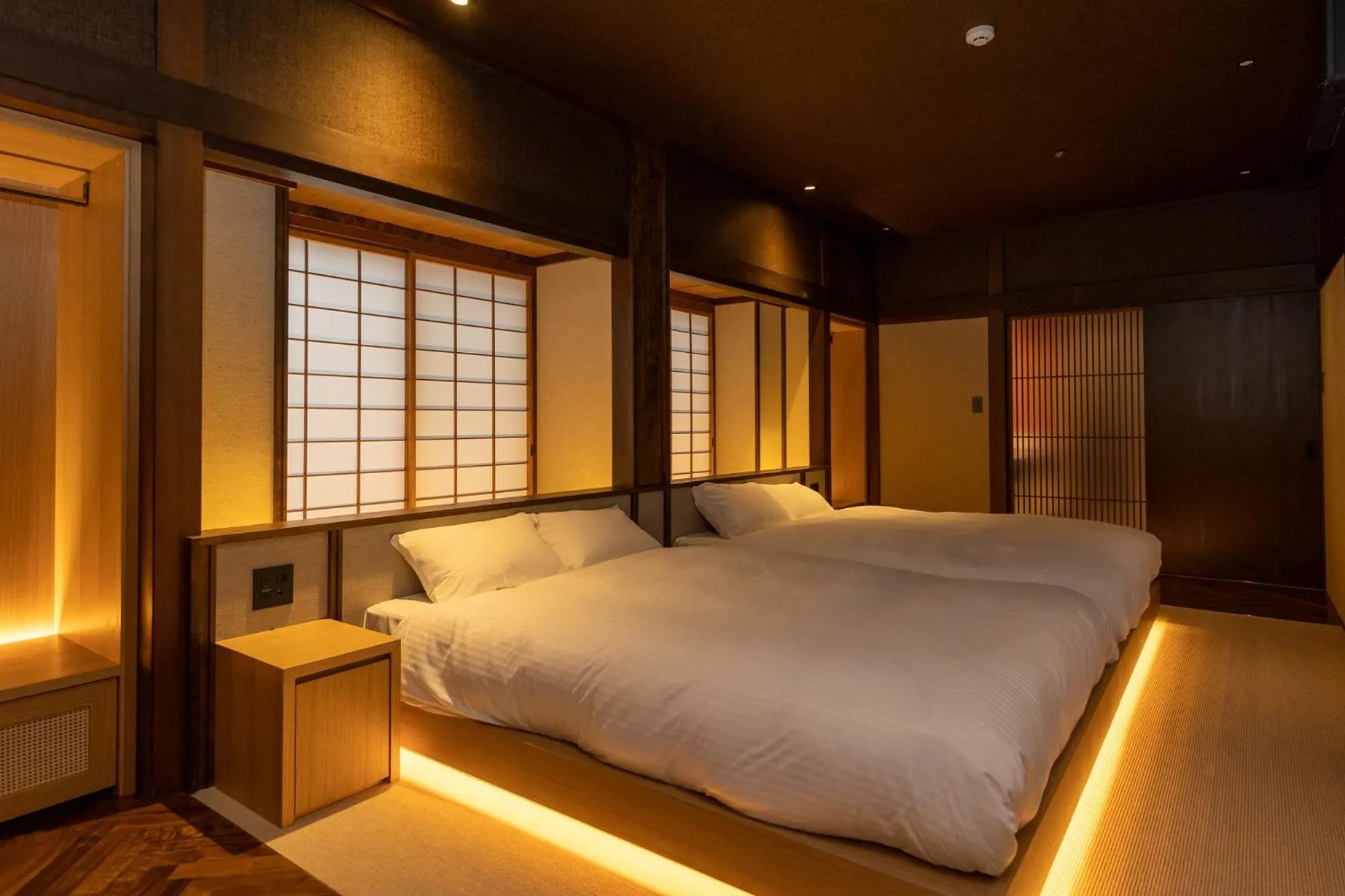 Bedroom, Bed in Hagi No Yado Tomoe