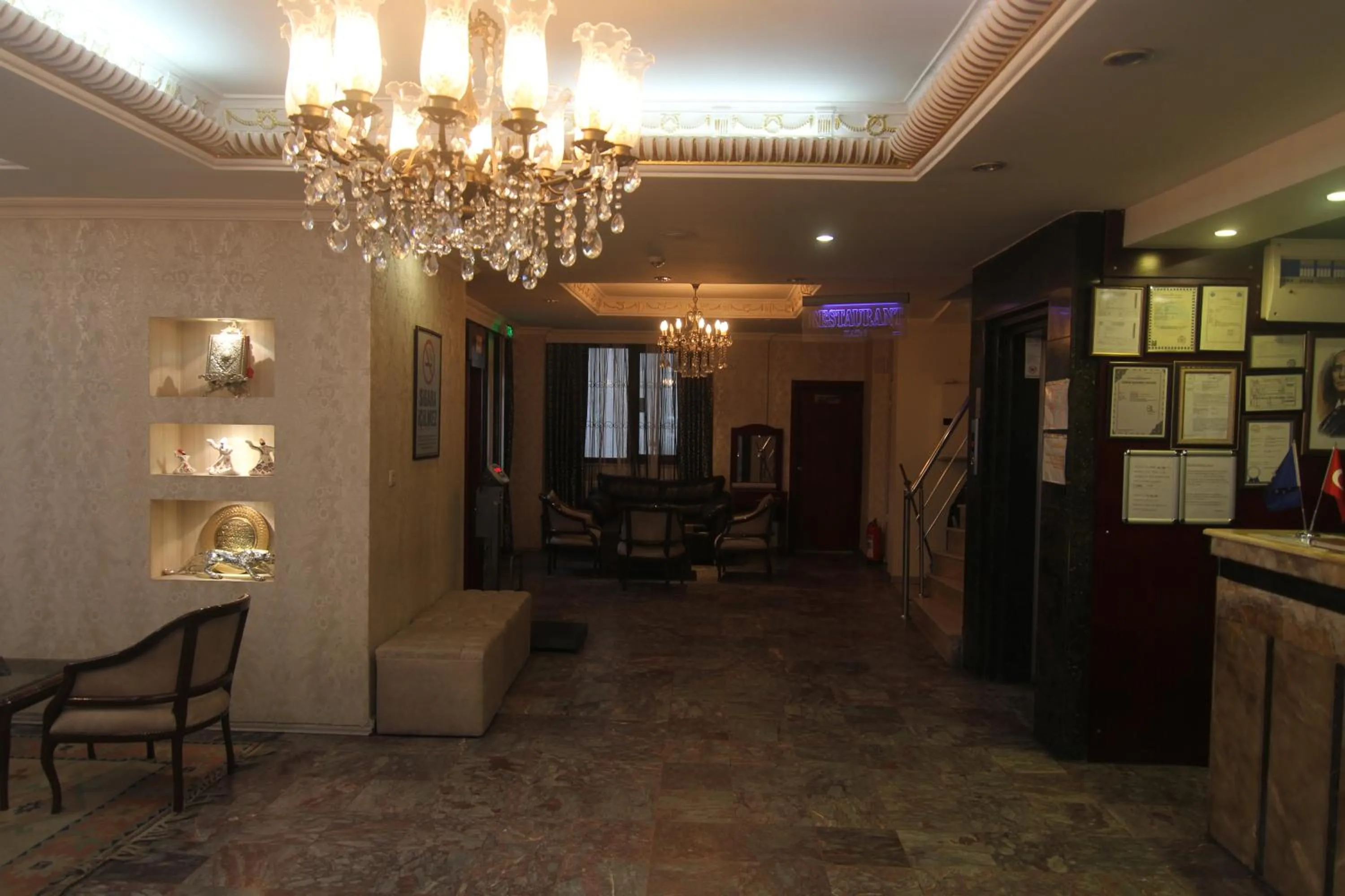 Lobby or reception in Grand Liza Hotel