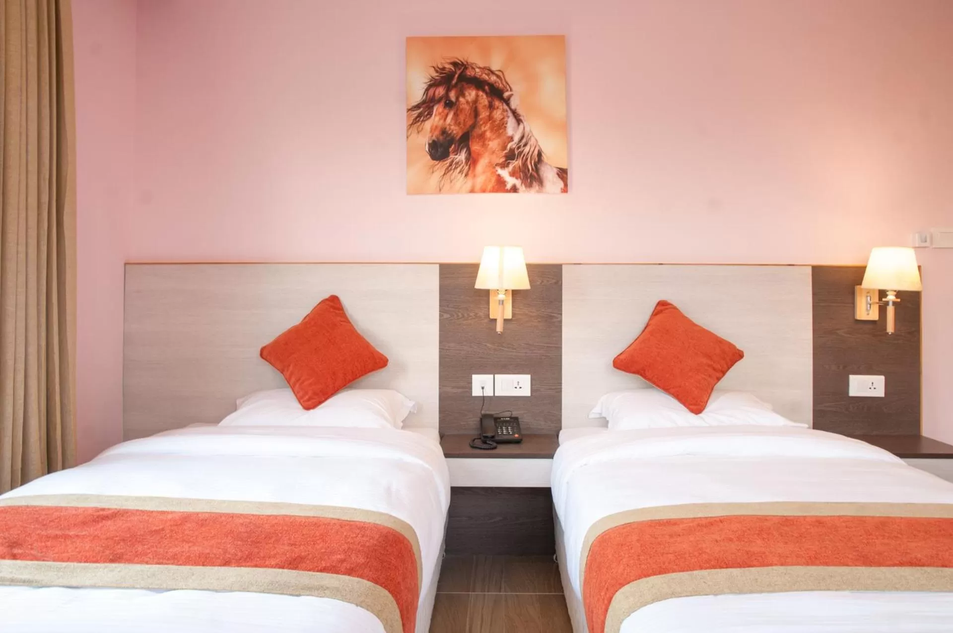 Bedroom, Bed in Hotel Krishna Kathmandu