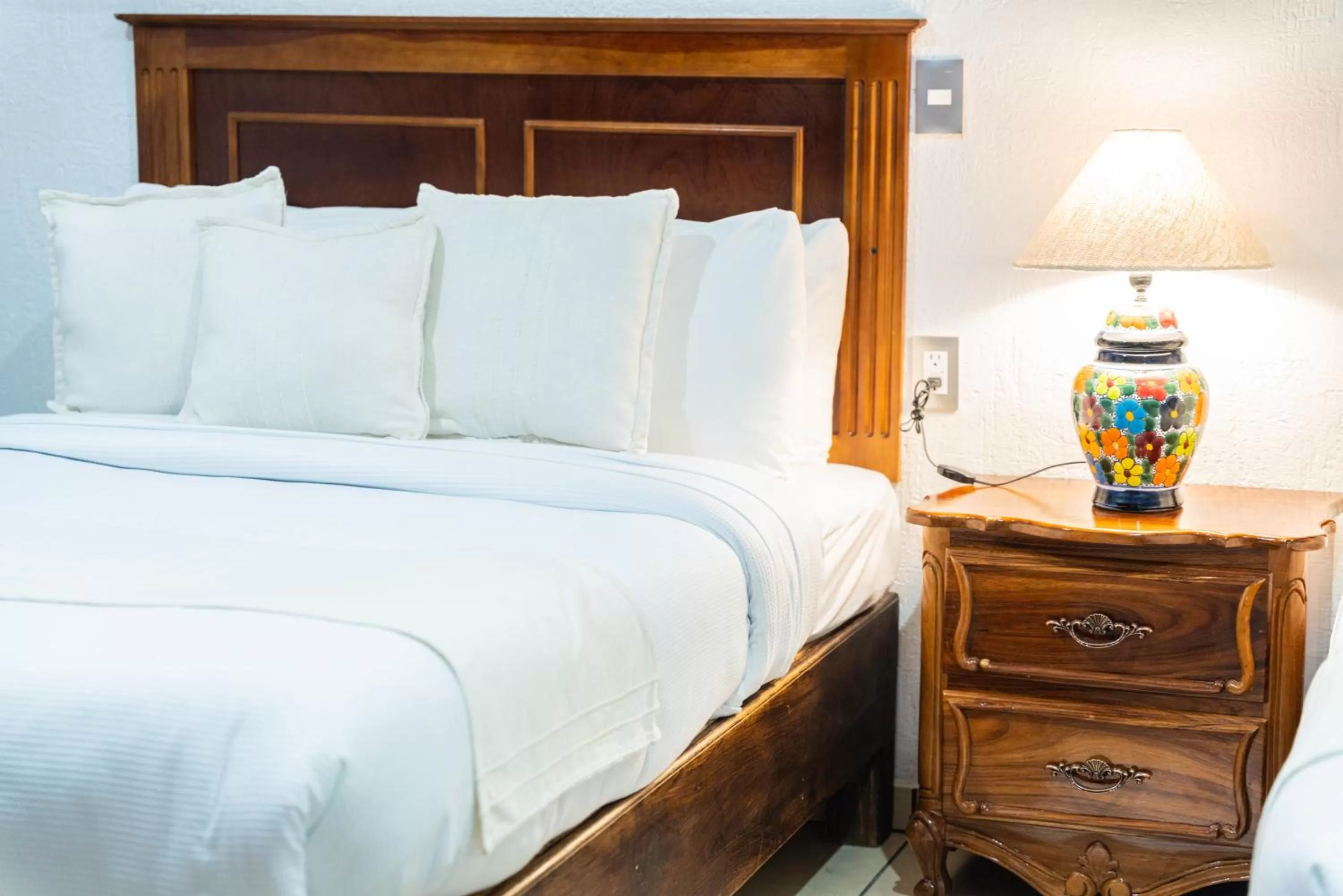 Bed in Casa Graciela Hotel Pátzcuaro