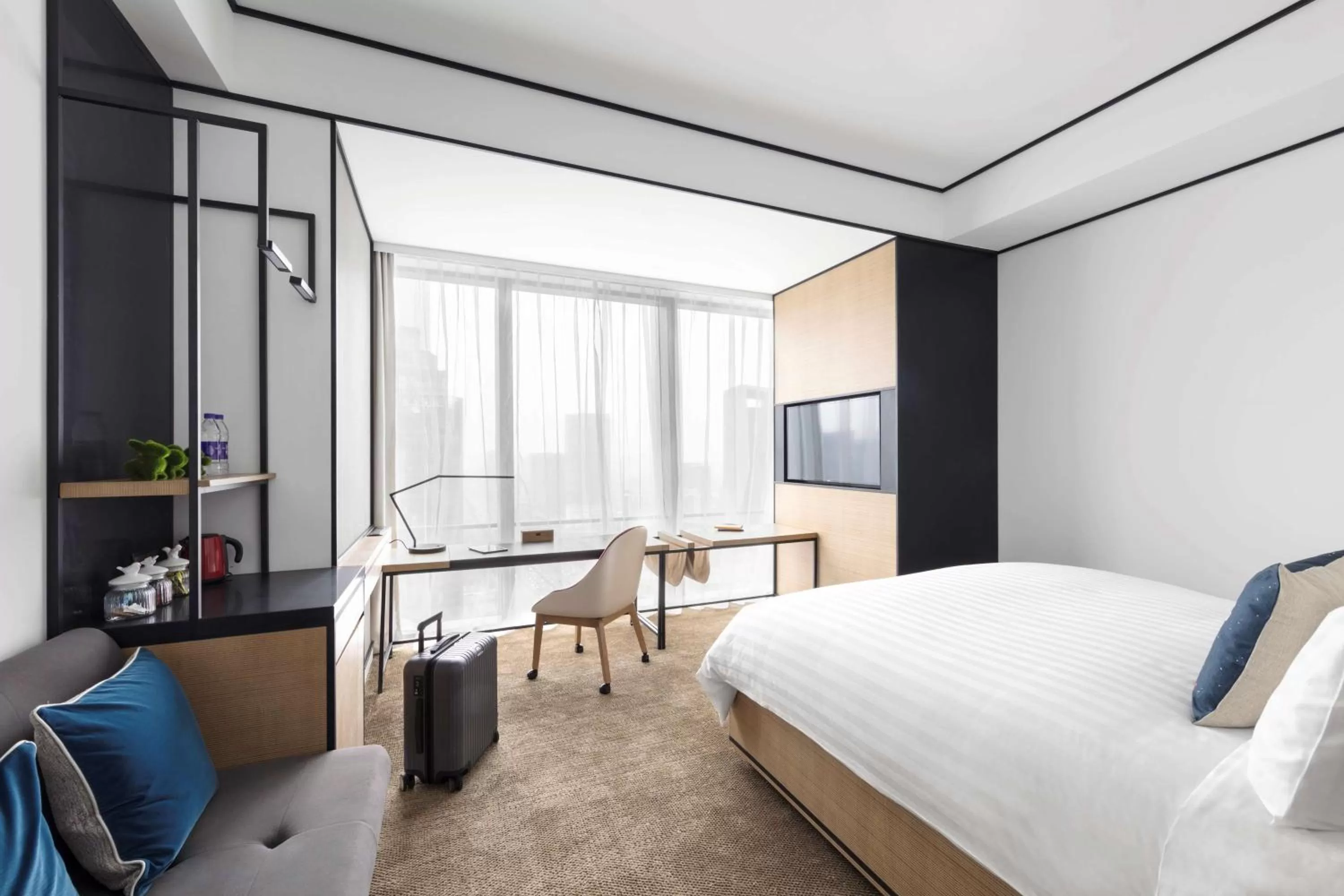 Photo of the whole room, Bed in JEN Beijing by Shangri-La