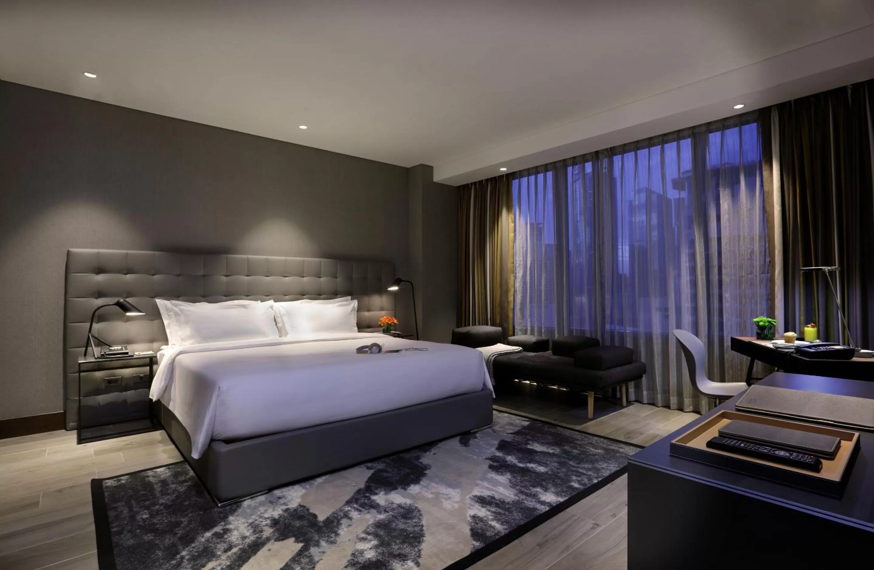 Bedroom, Bed in Makati Diamond Residences