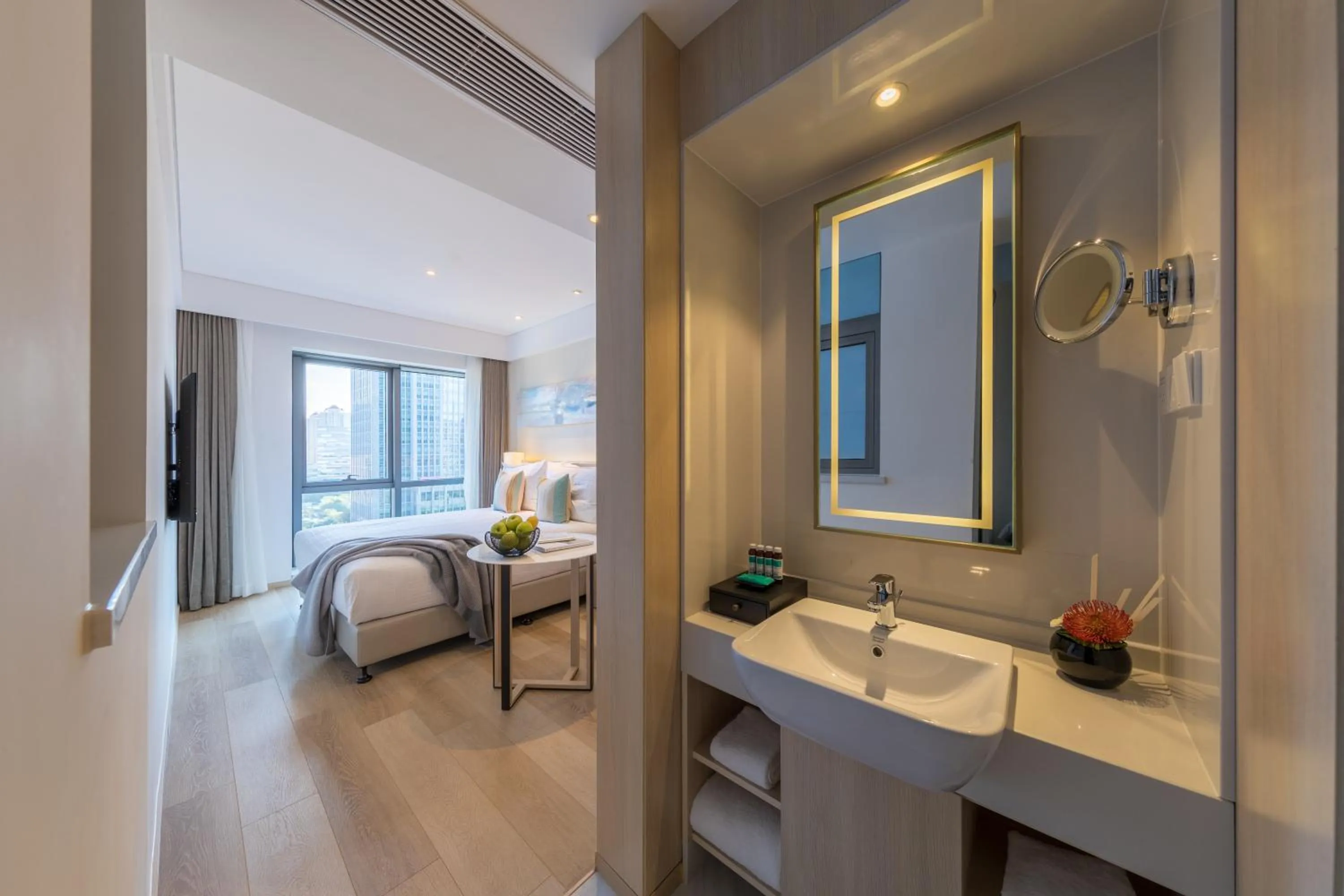 Photo of the whole room, Bed in Sincere Residence Changfeng - Changfeng Ecological Business District