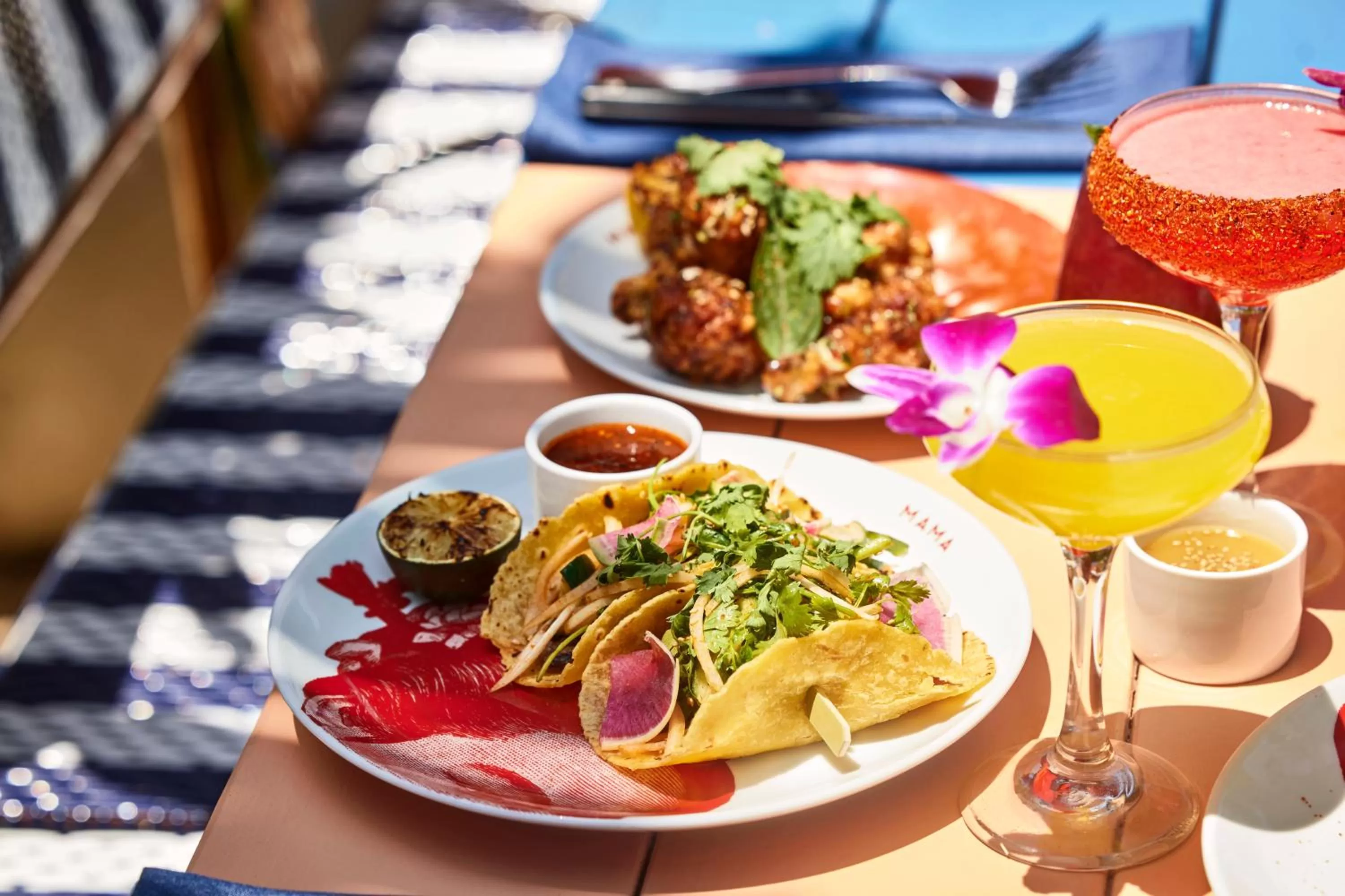 Food close-up in Mama Shelter Los Angeles