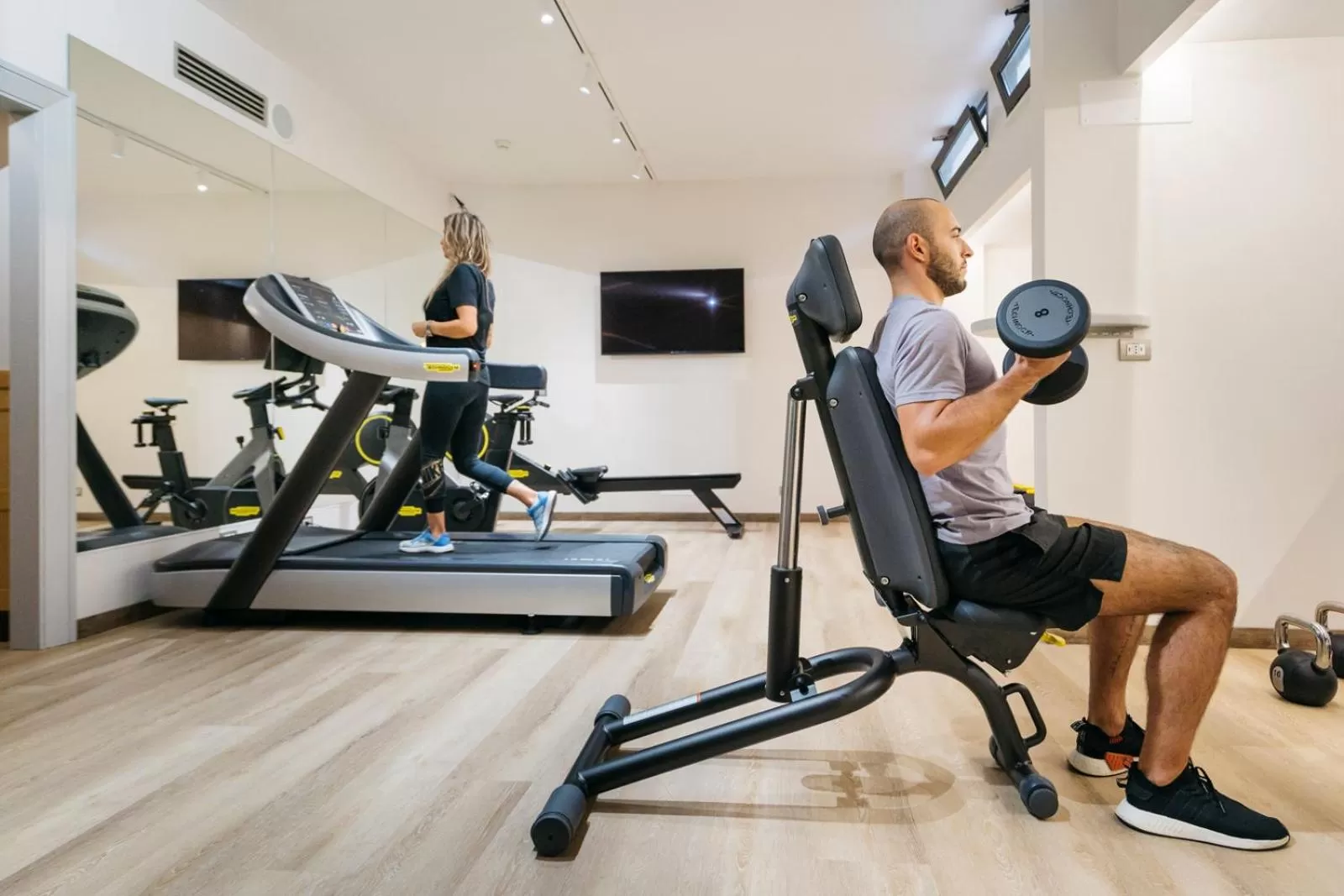 Fitness centre/facilities in FH55 Grand Hotel Palatino
