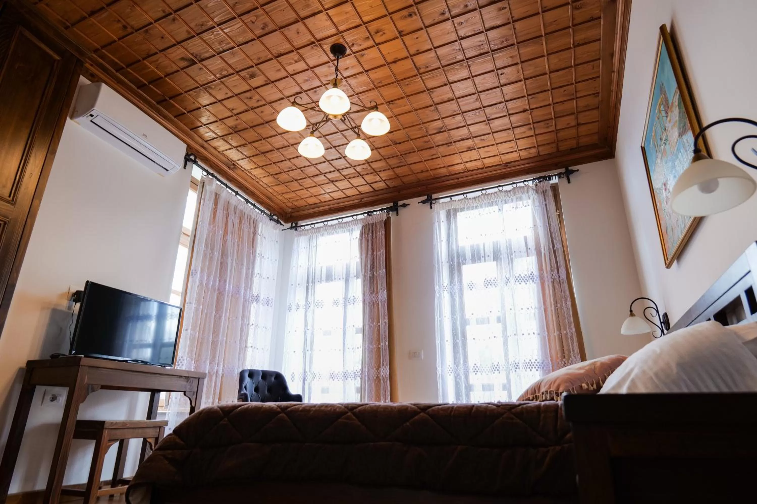 Living room, Bed in Hotel Gorica- UNESCO quarter