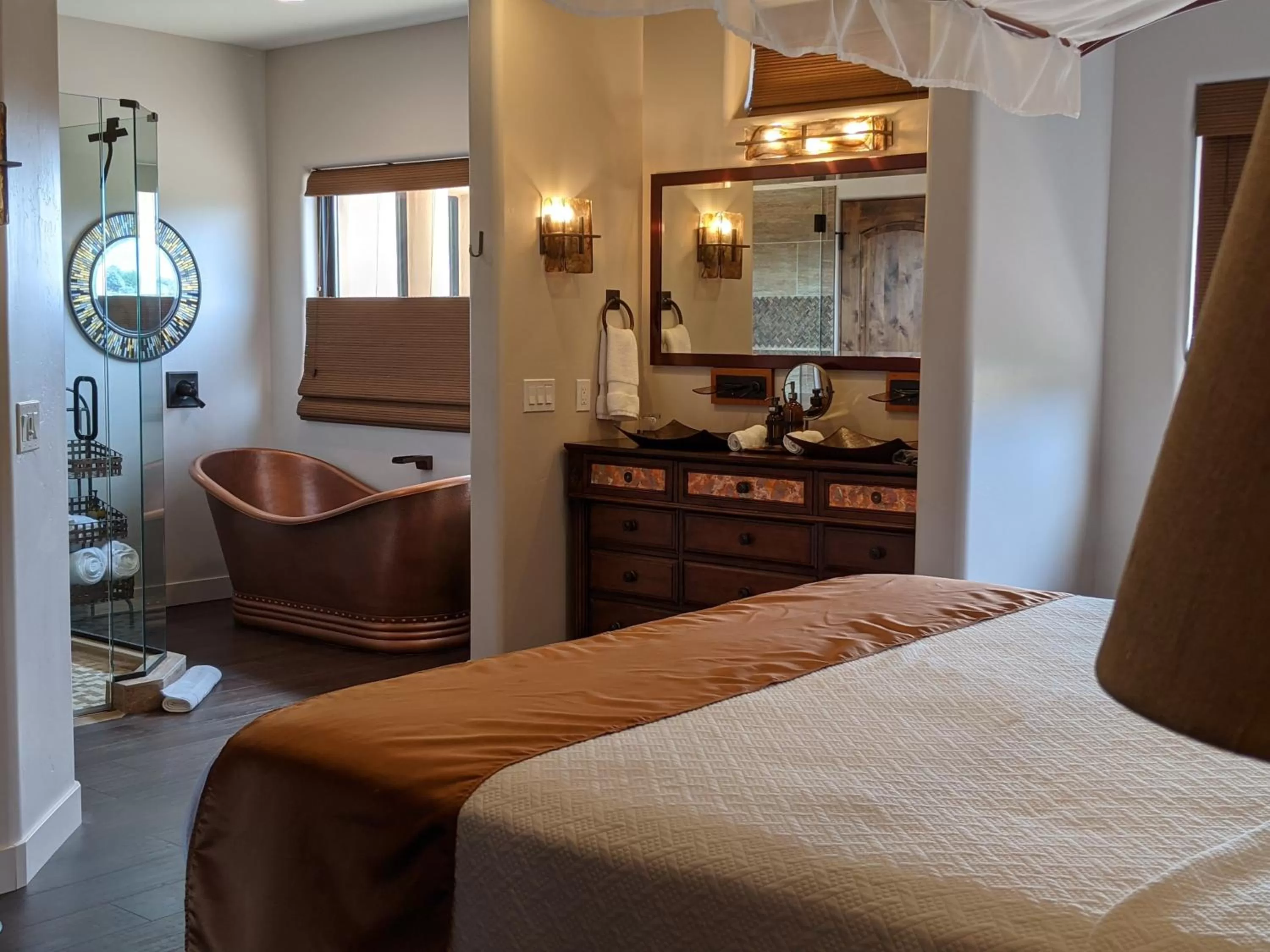 Bed in Origins Bed and Breakfast