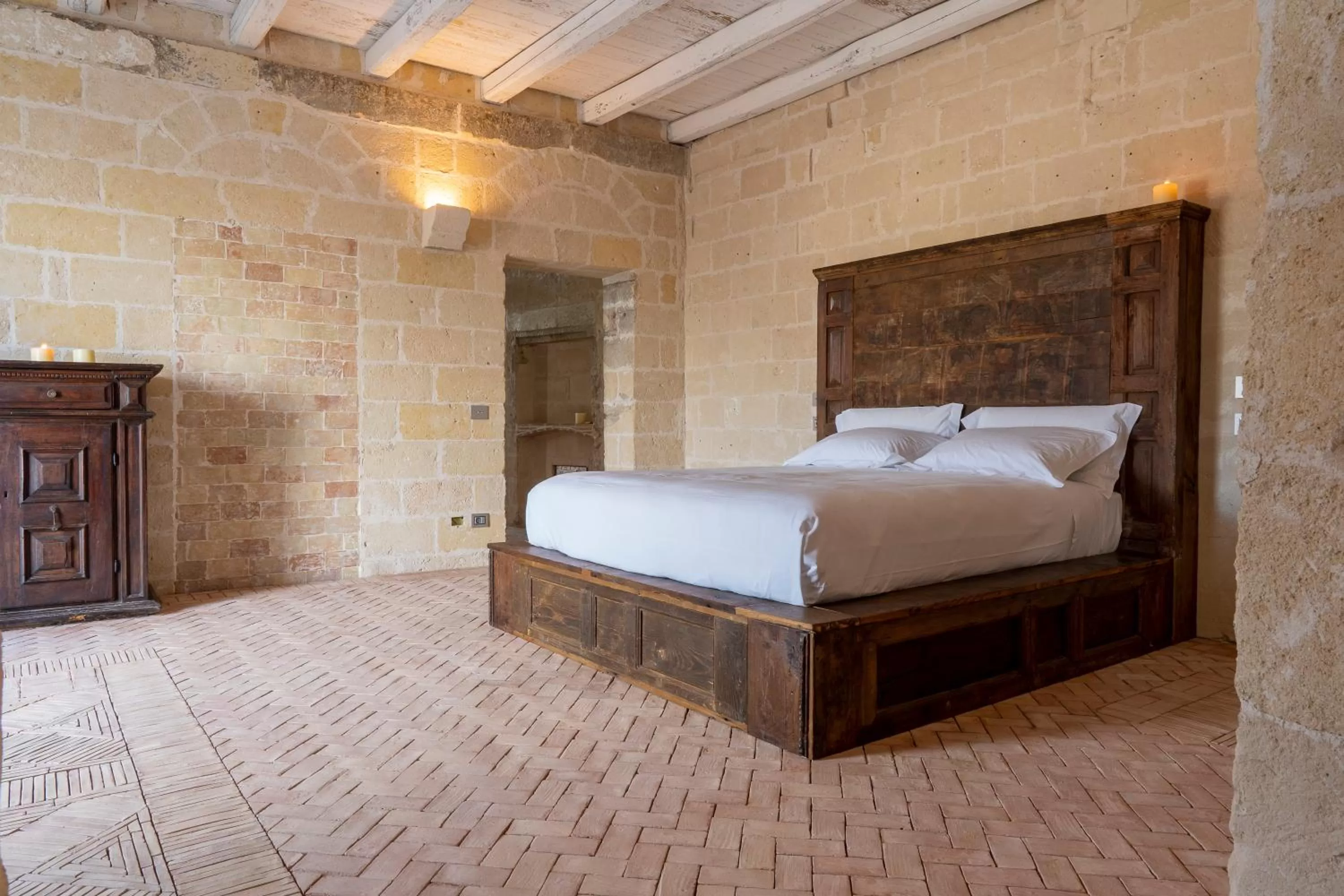 Bedroom, Bed in Sextantio Le Grotte Della Civita