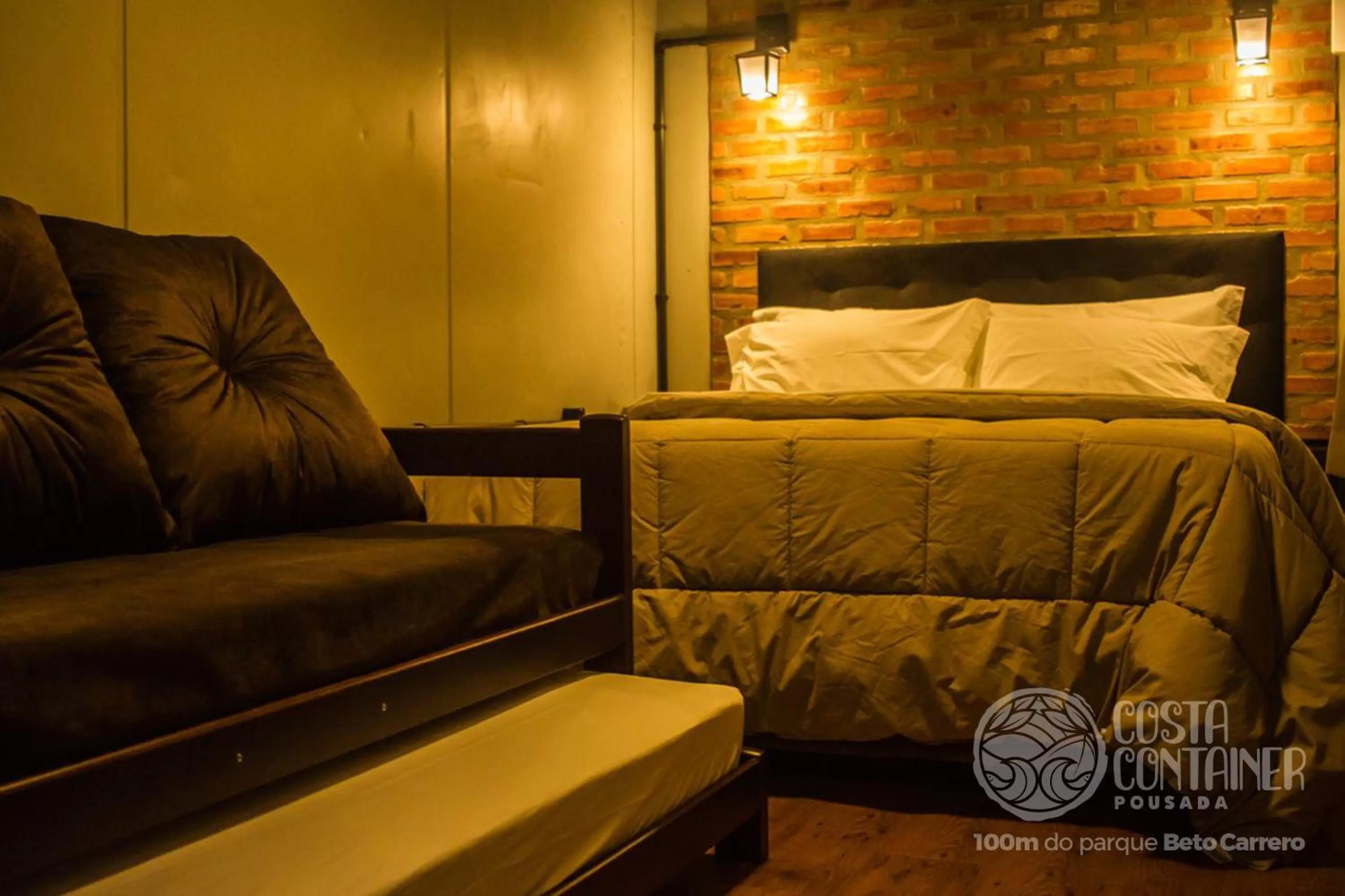 Bedroom, Bed in Pousada Costa Container