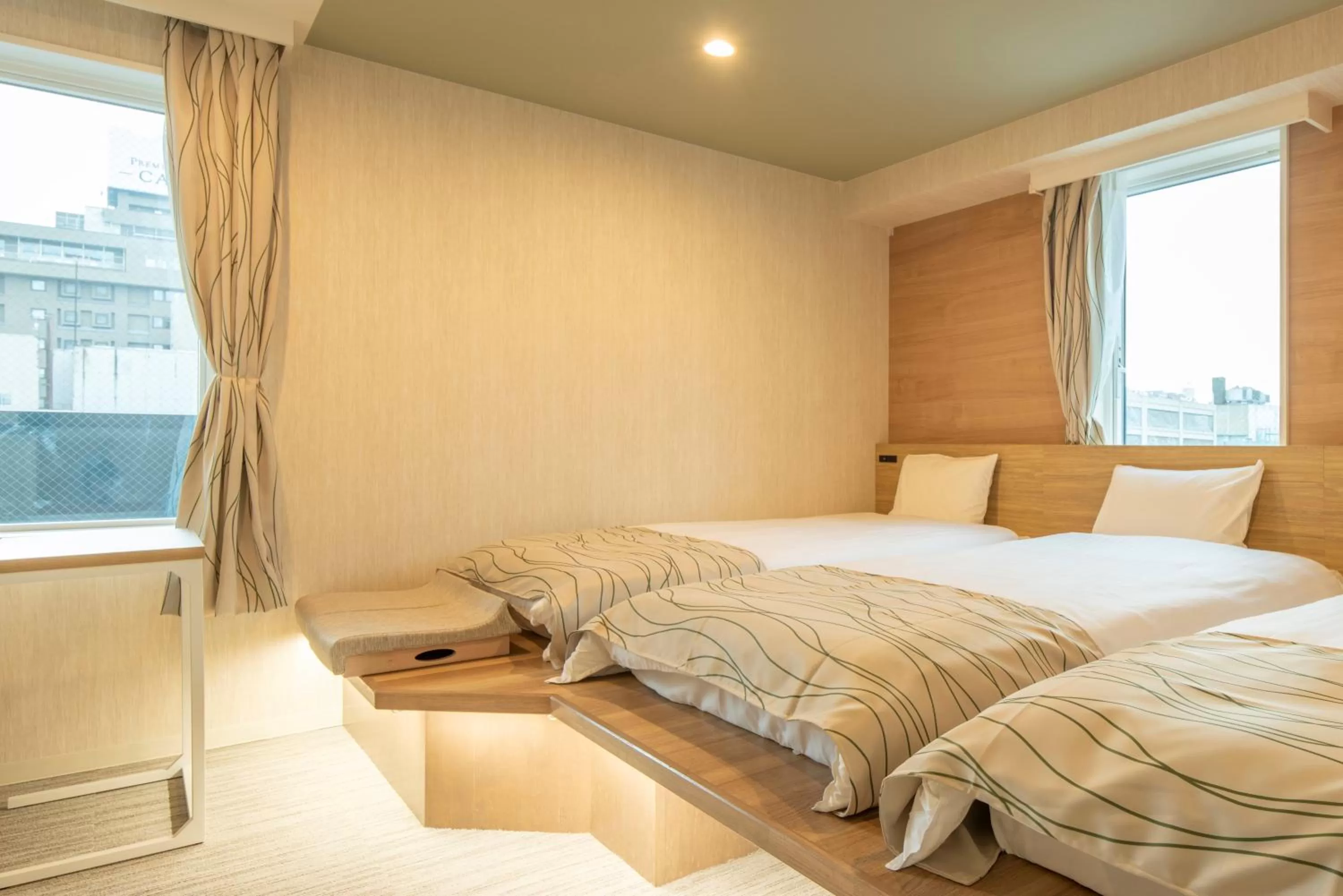 Bed in HOTEL AMANEK Asahikawa