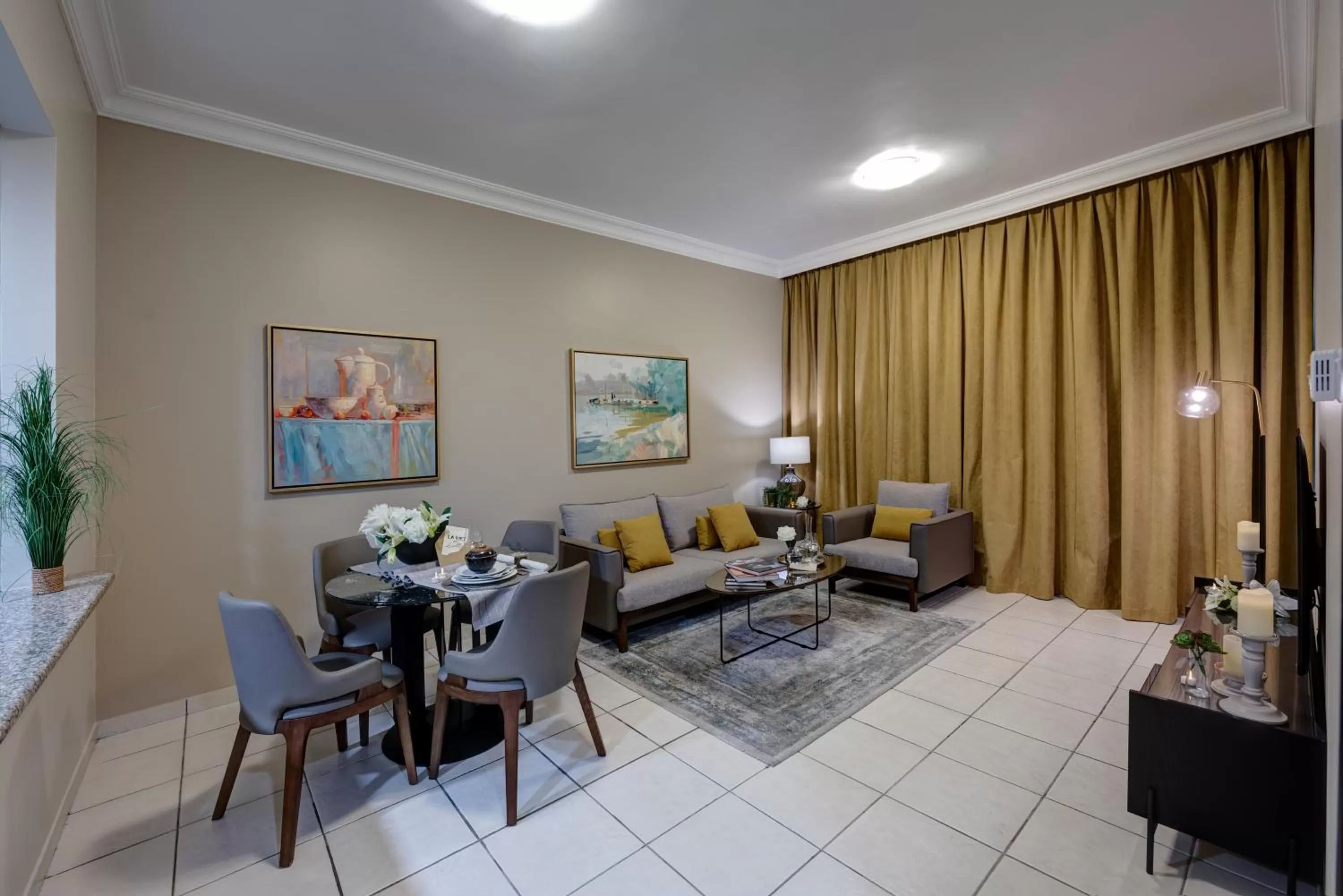 Living room in Al Nakheel Hotel Apartments Abu Dhabi