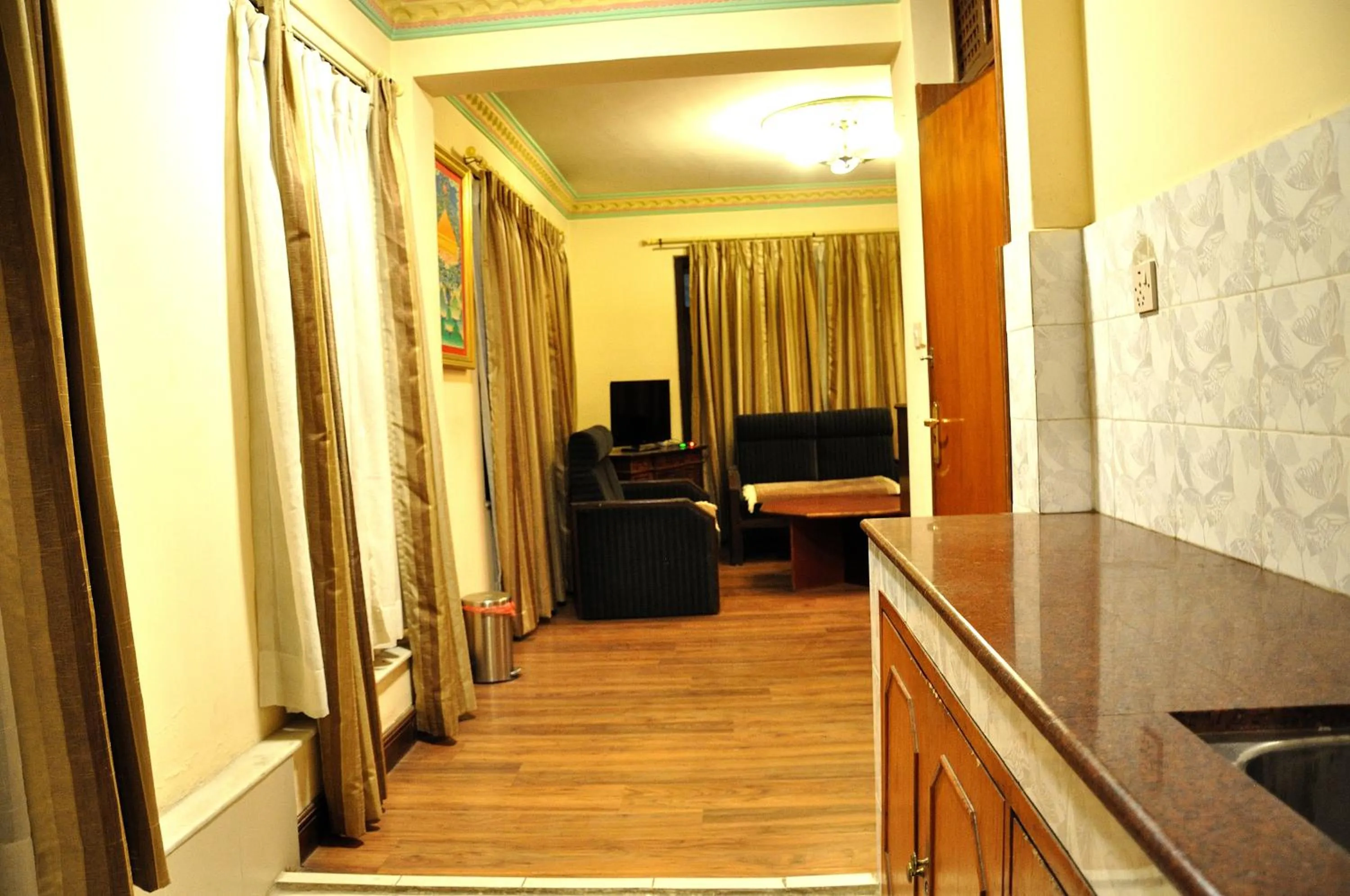 Living room in Tibet Guest House