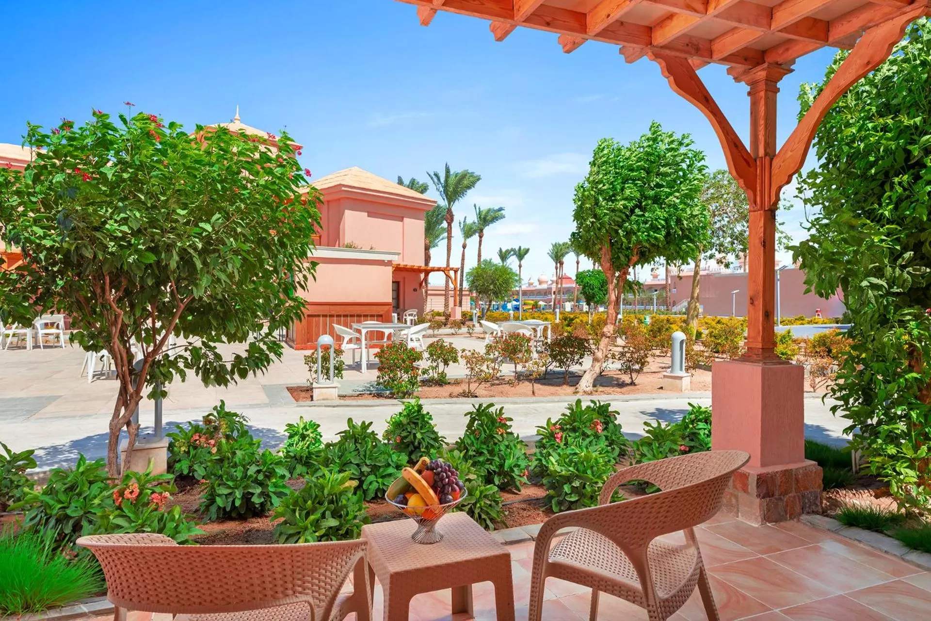 Garden view in Pickalbatros Jungle Aqua Park - Neverland Hurghada