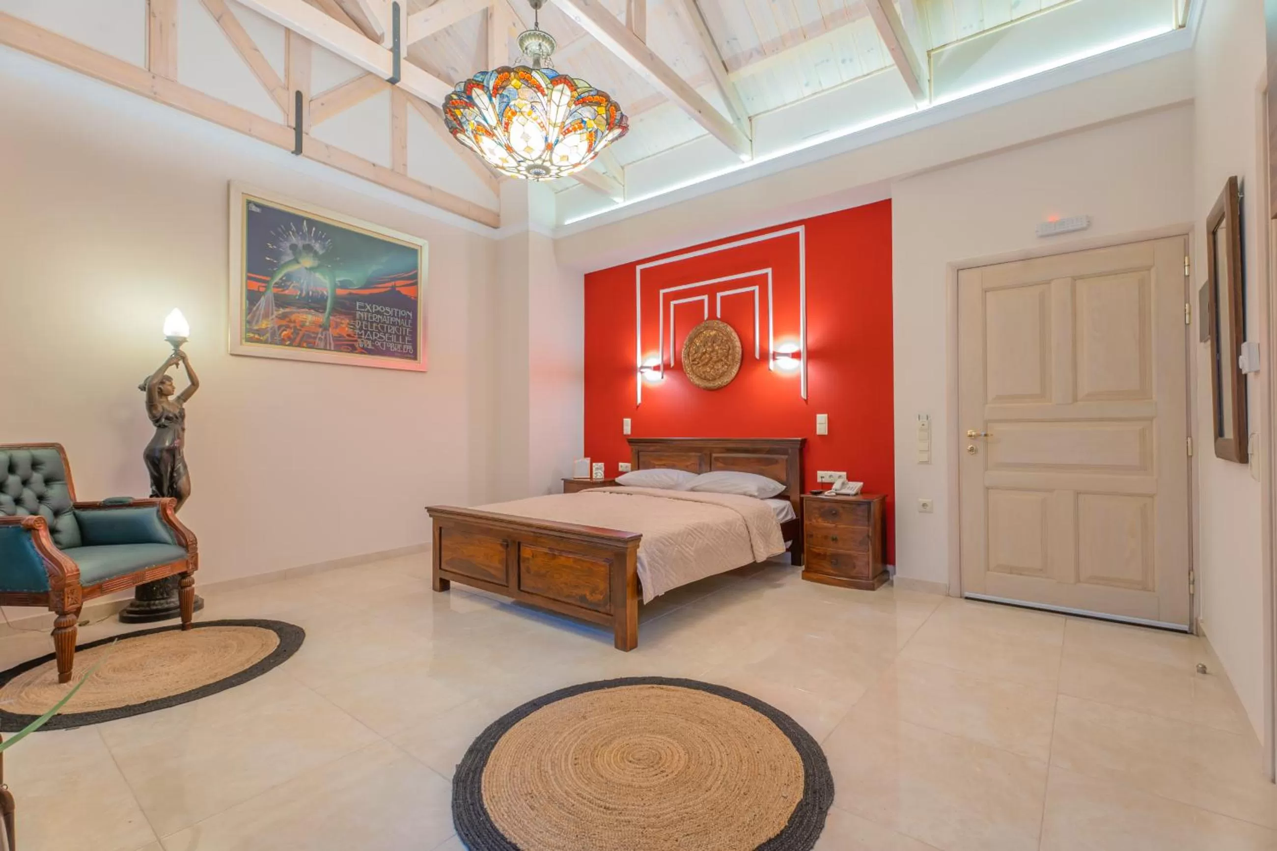 Bedroom, Bed in The Stone Manor , Noho boutique hotel Thissio