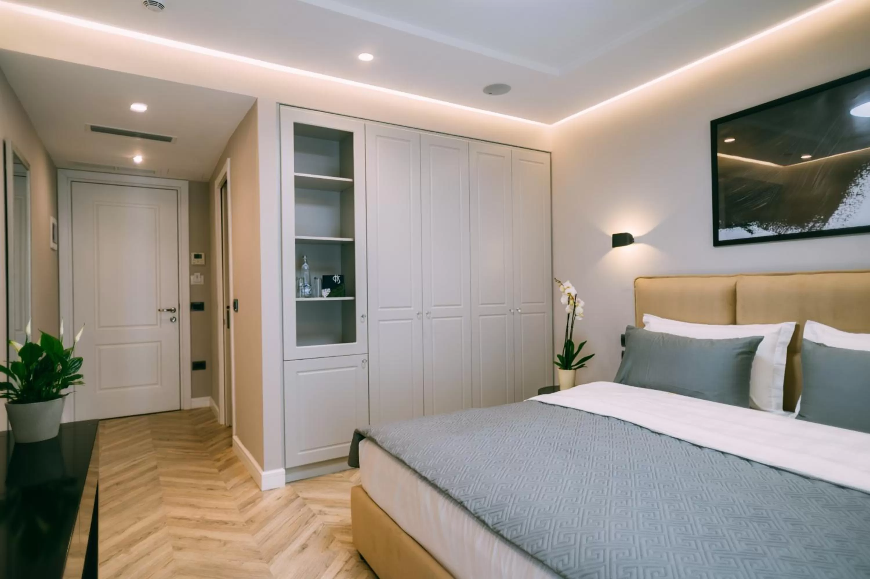 Bed in Hotel Stela Center