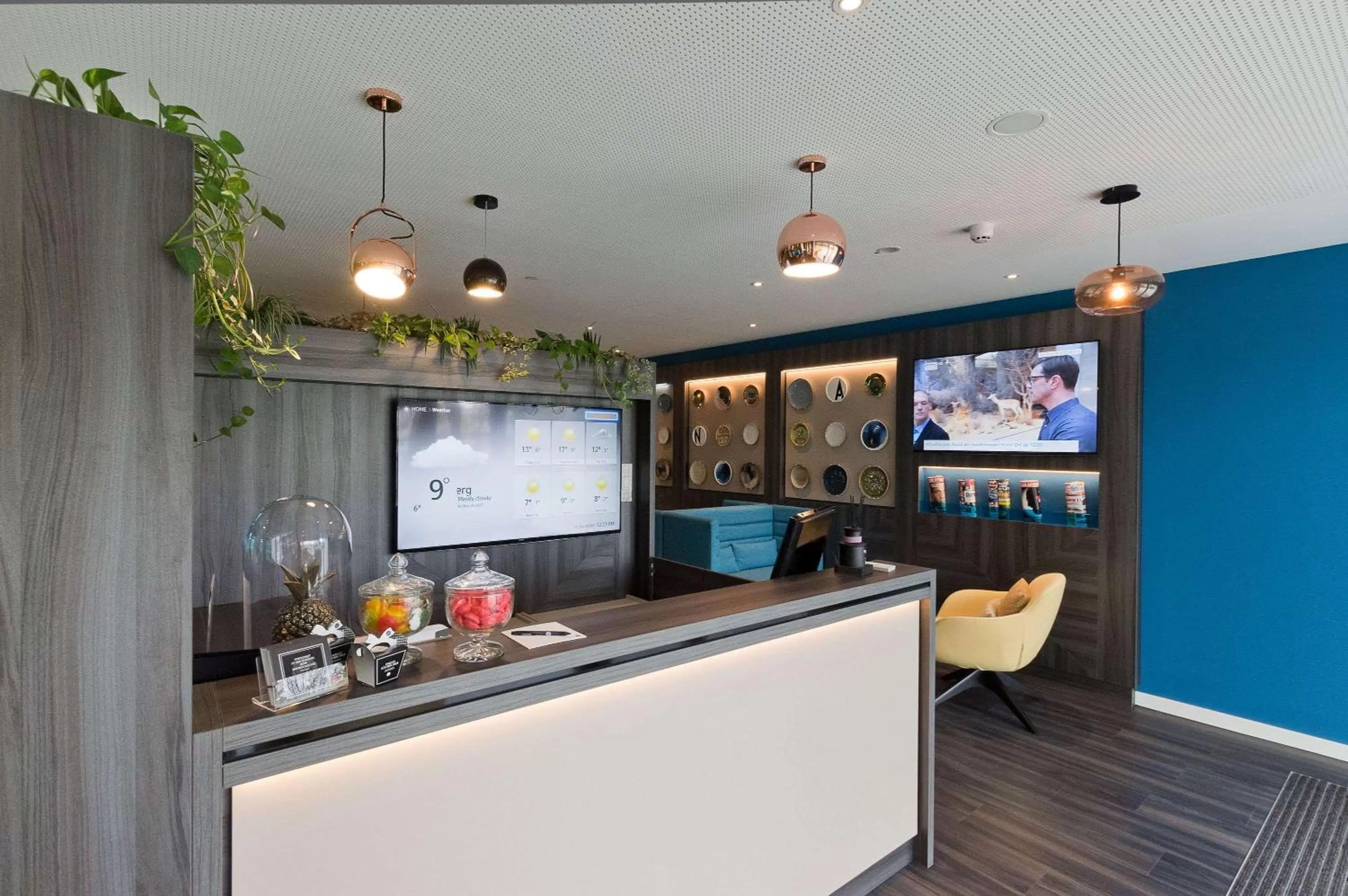 Lounge or bar in elaya apartments stuttgart boeblingen ehemals Arthotel ANA Living Boeblingen