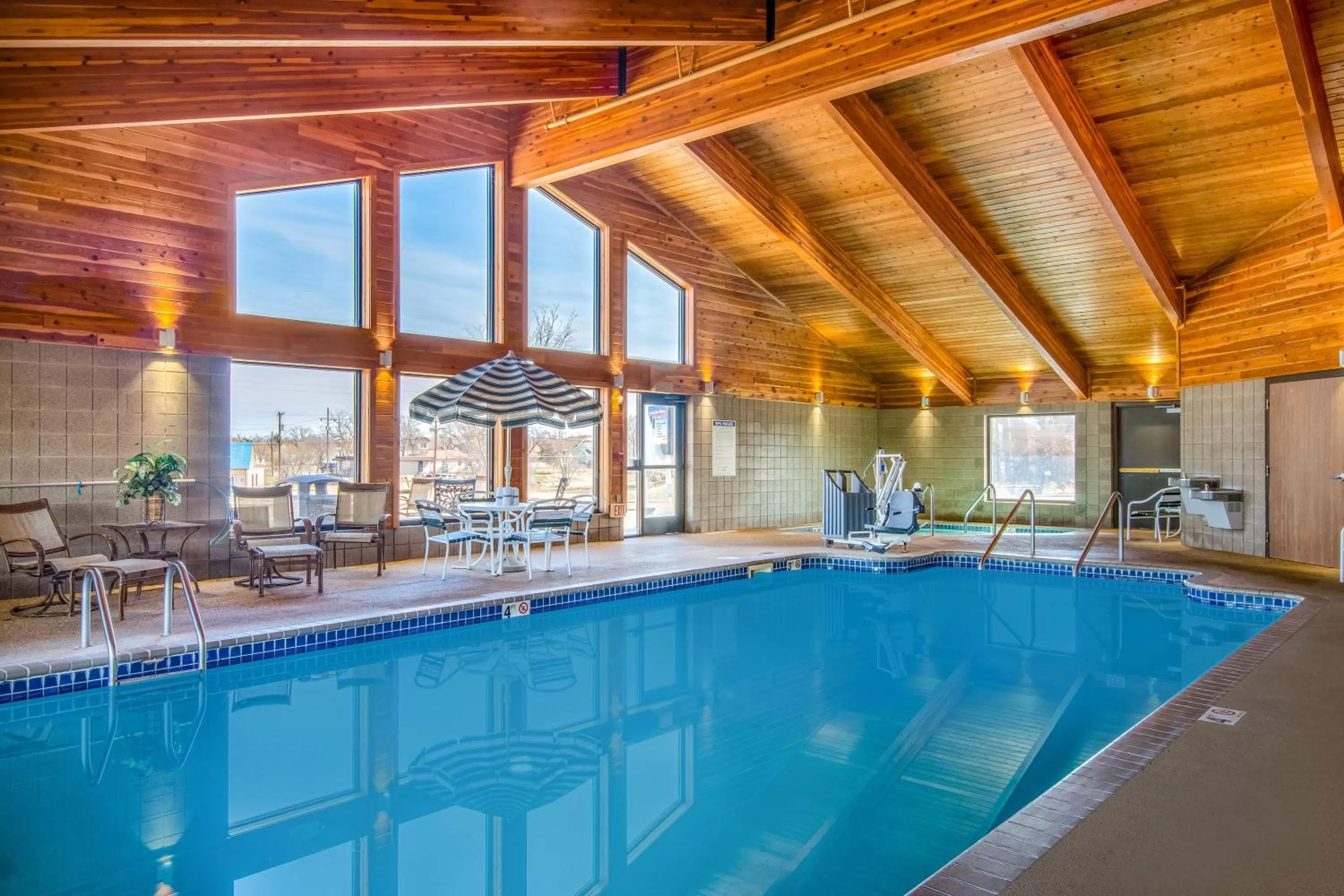 Swimming pool in AmericInn by Wyndham Pampa Event Center