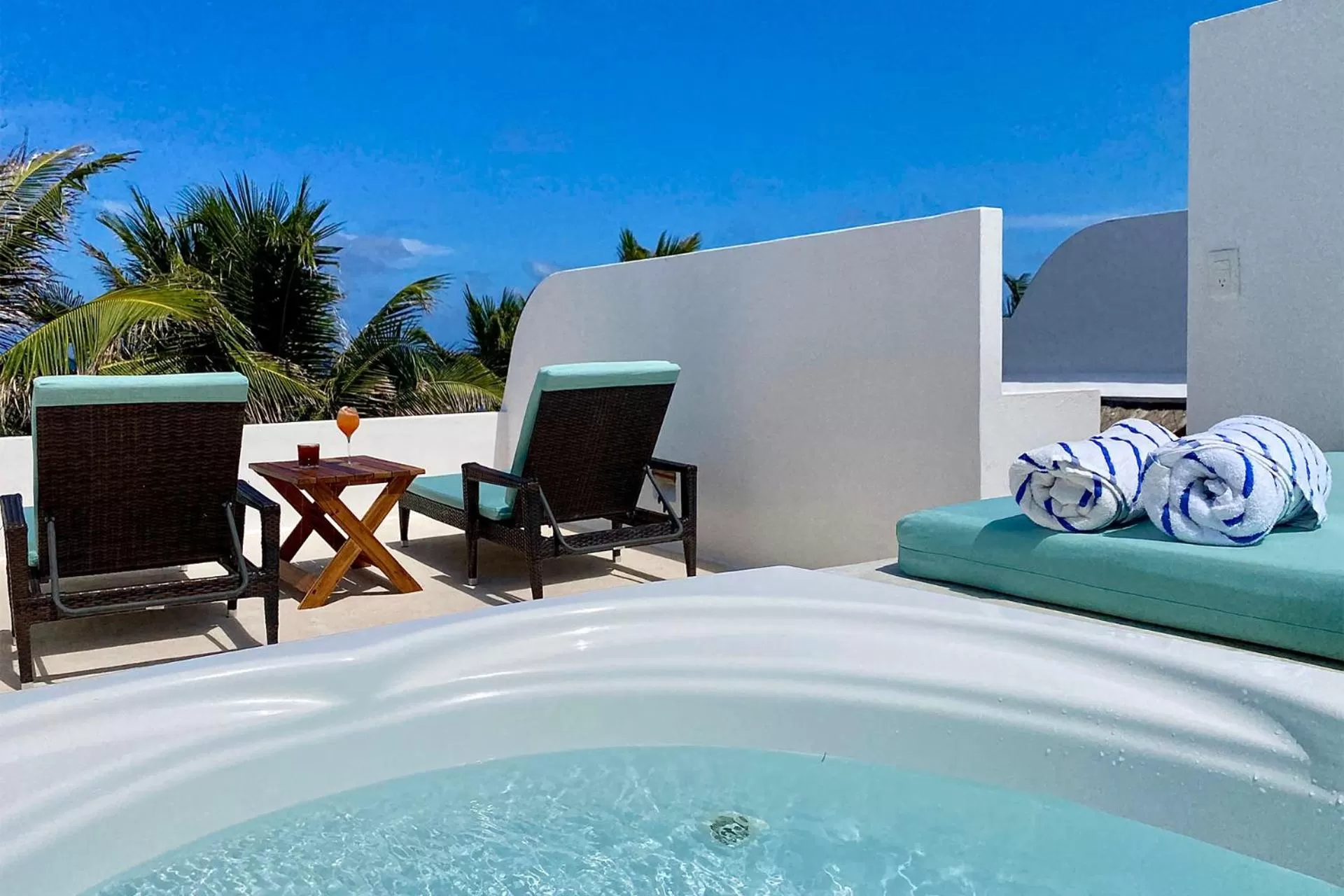 Hot Tub in Cabanas Tulum- Beach Hotel & Spa