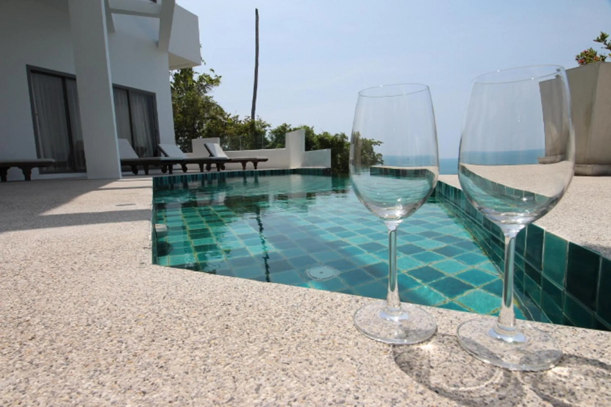 Pool view in Tropical Sea View Residence