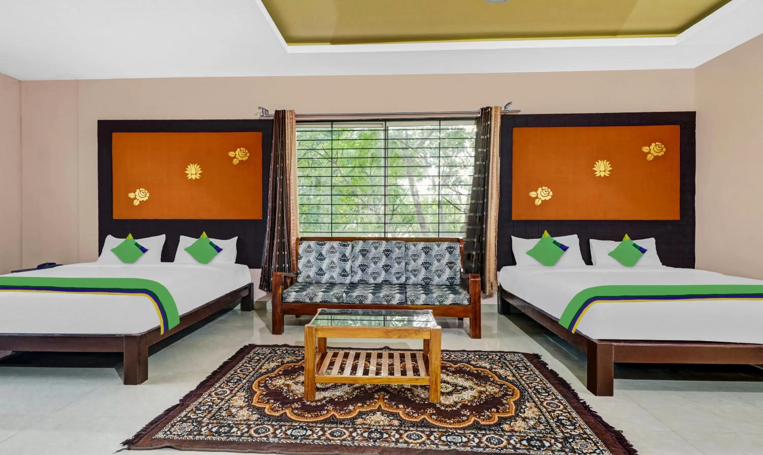 Photo of the whole room, Bed in Treebo Trend Grand JP Inn