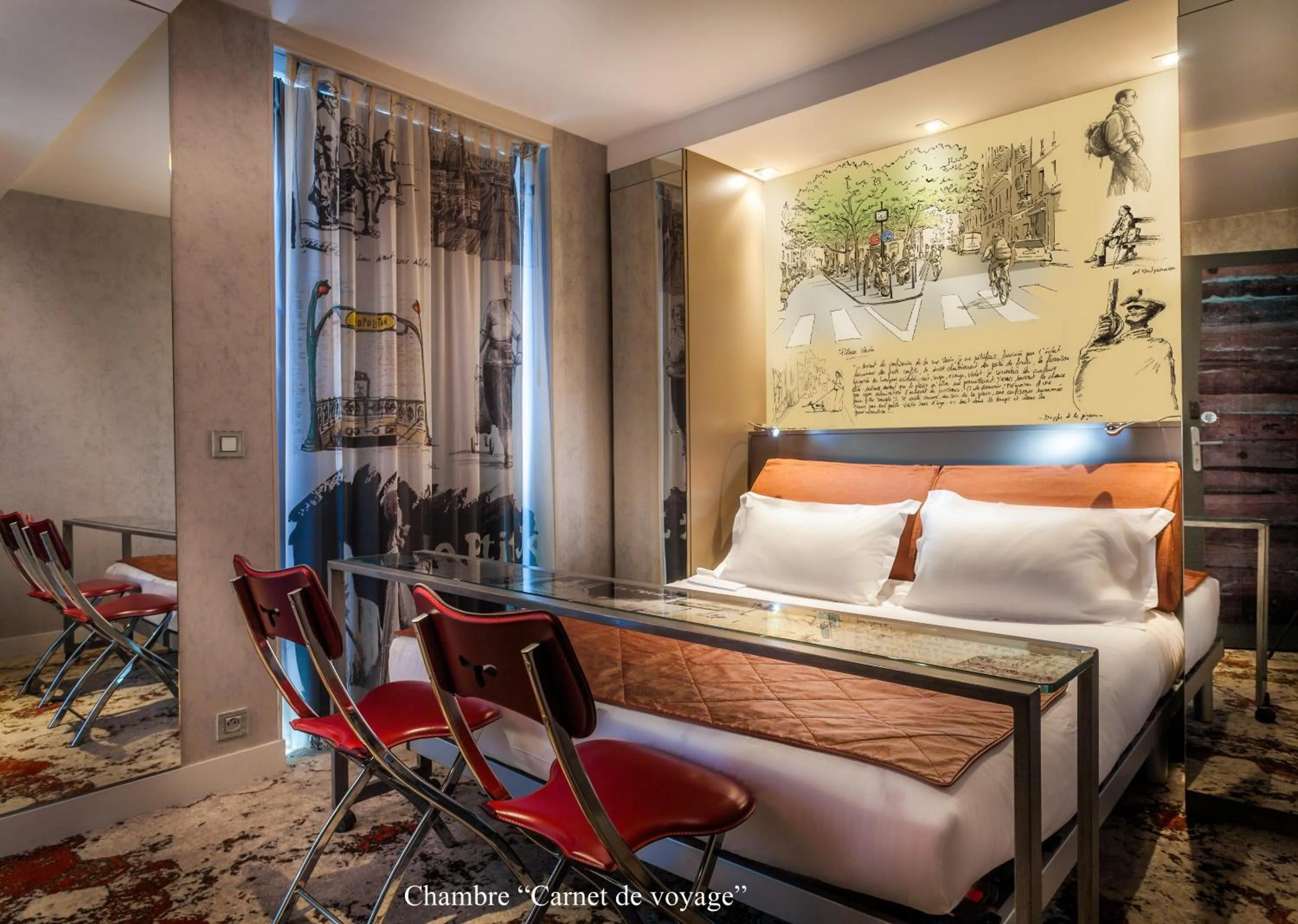 Bed in Apostrophe Hôtel