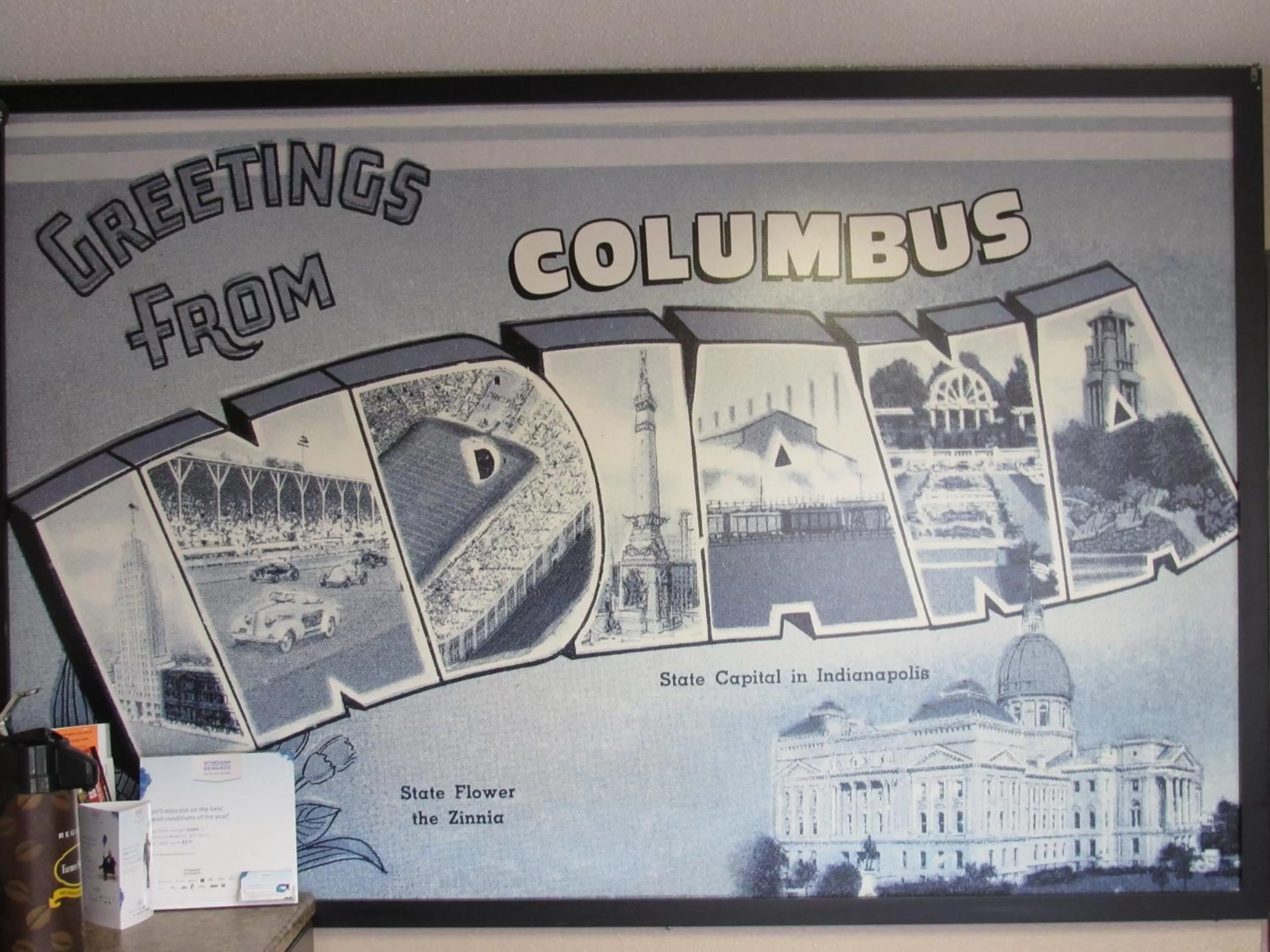 Property logo or sign in Super 8 by Wyndham Columbus Edinburgh