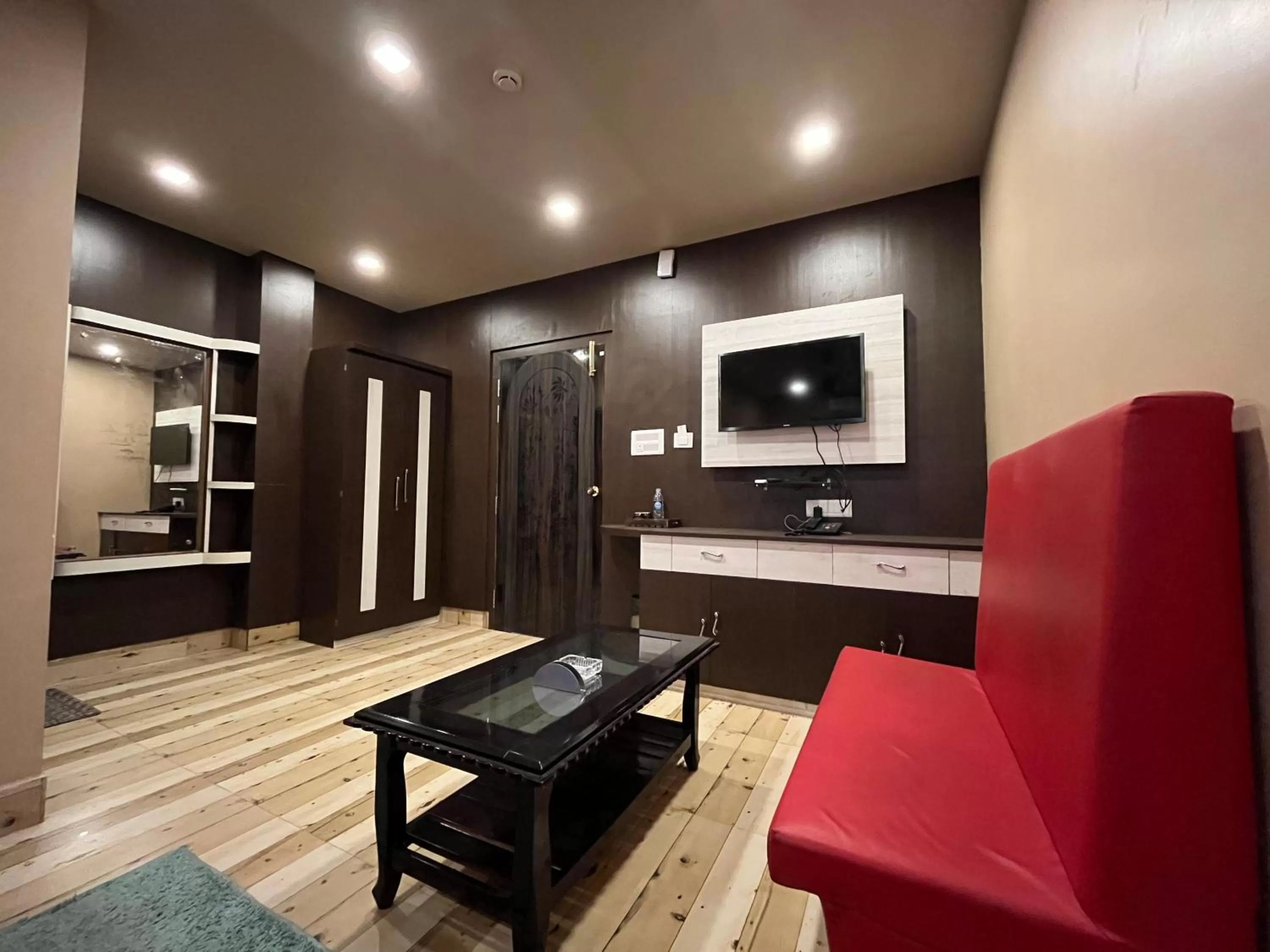 Communal lounge/ TV room in The Rhino