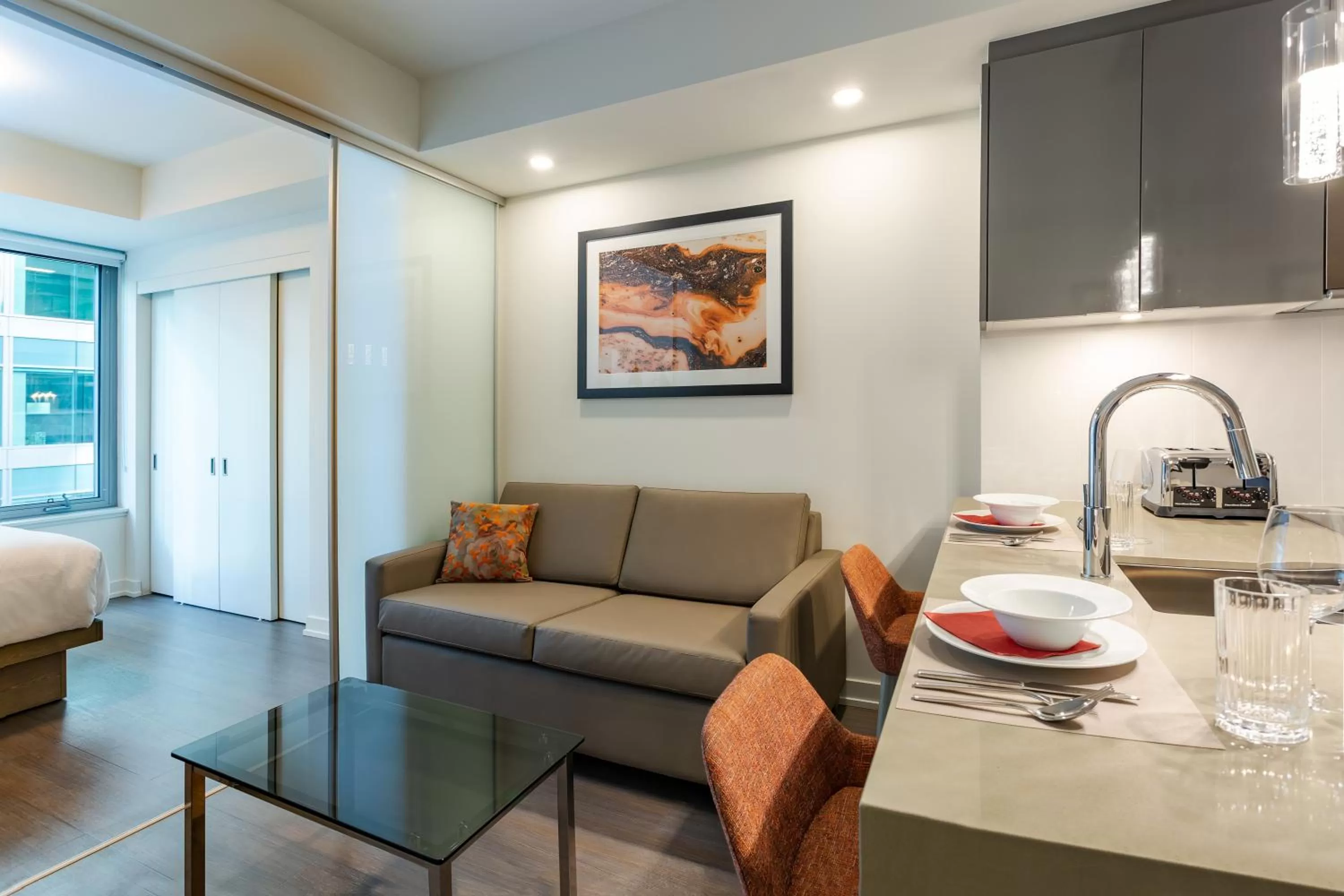 Living room in reStays Ottawa