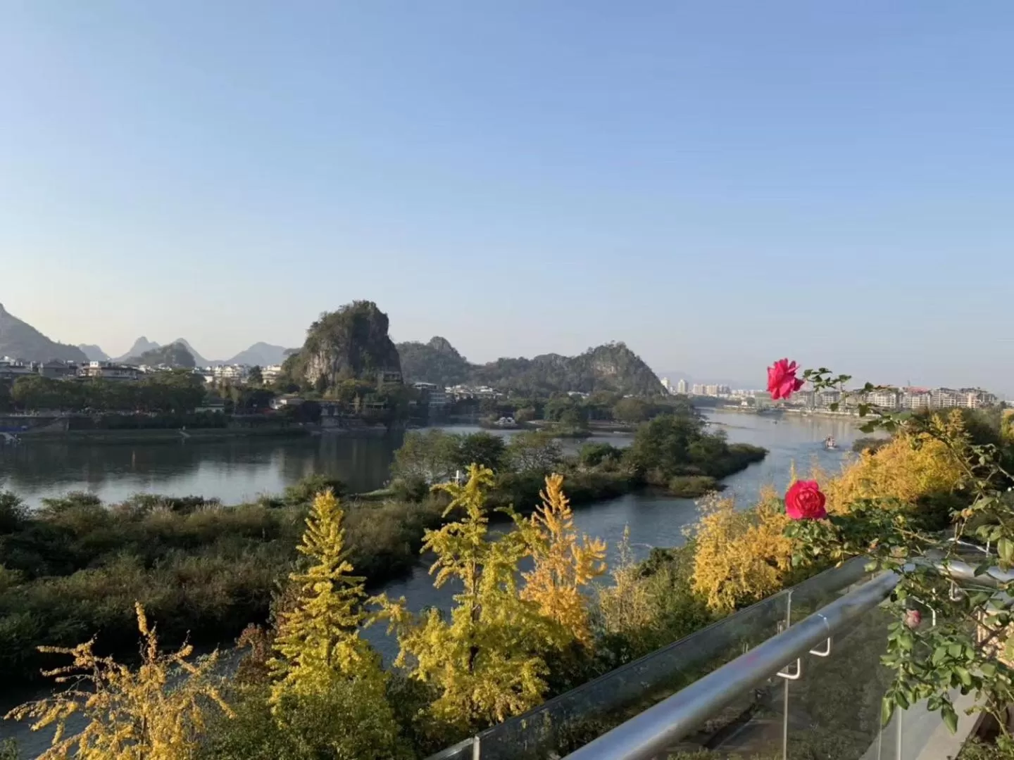 River view in Li River Resort Villa Hotel