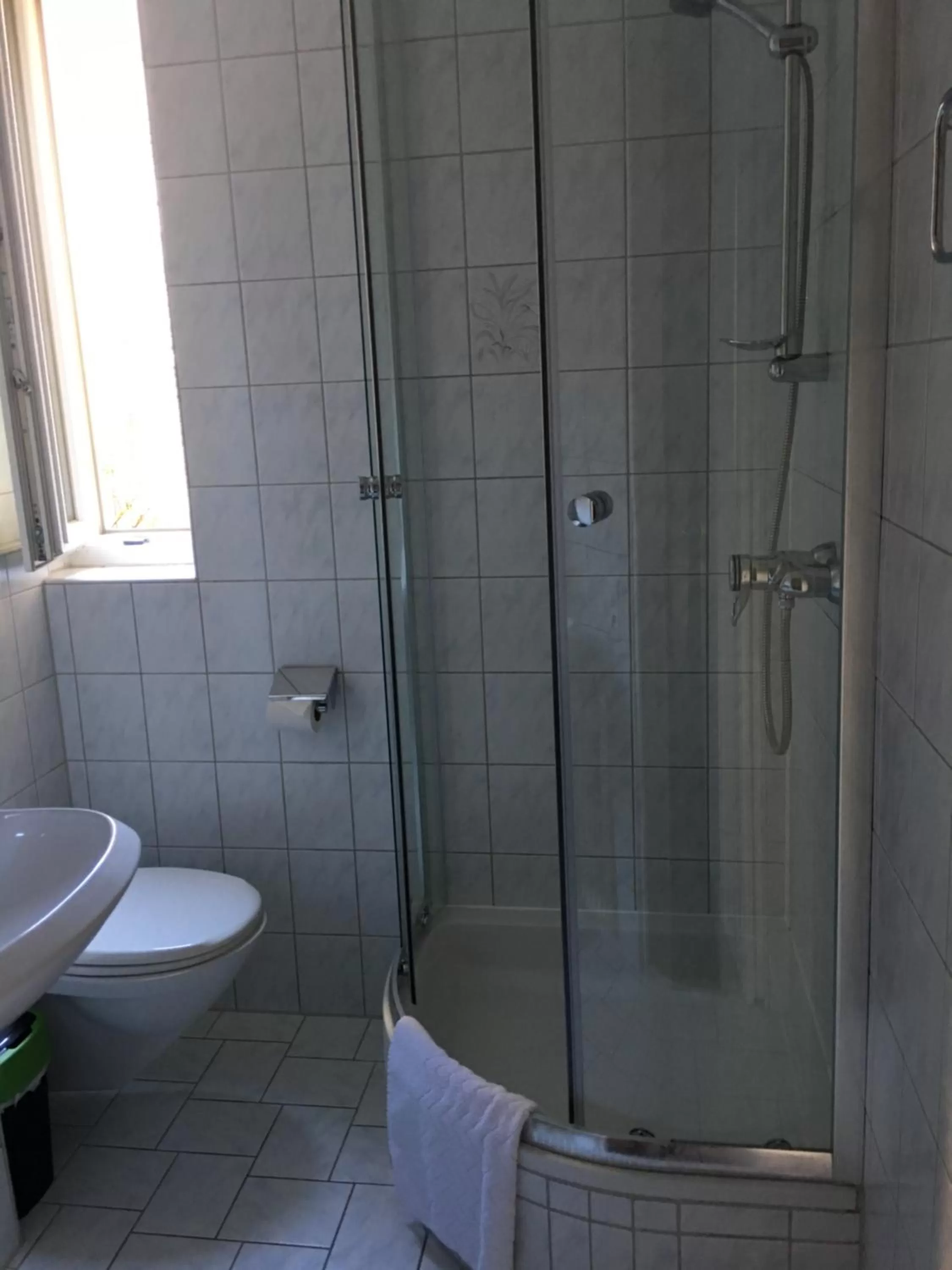 Shower, Bathroom in Hotel am Bahnhof